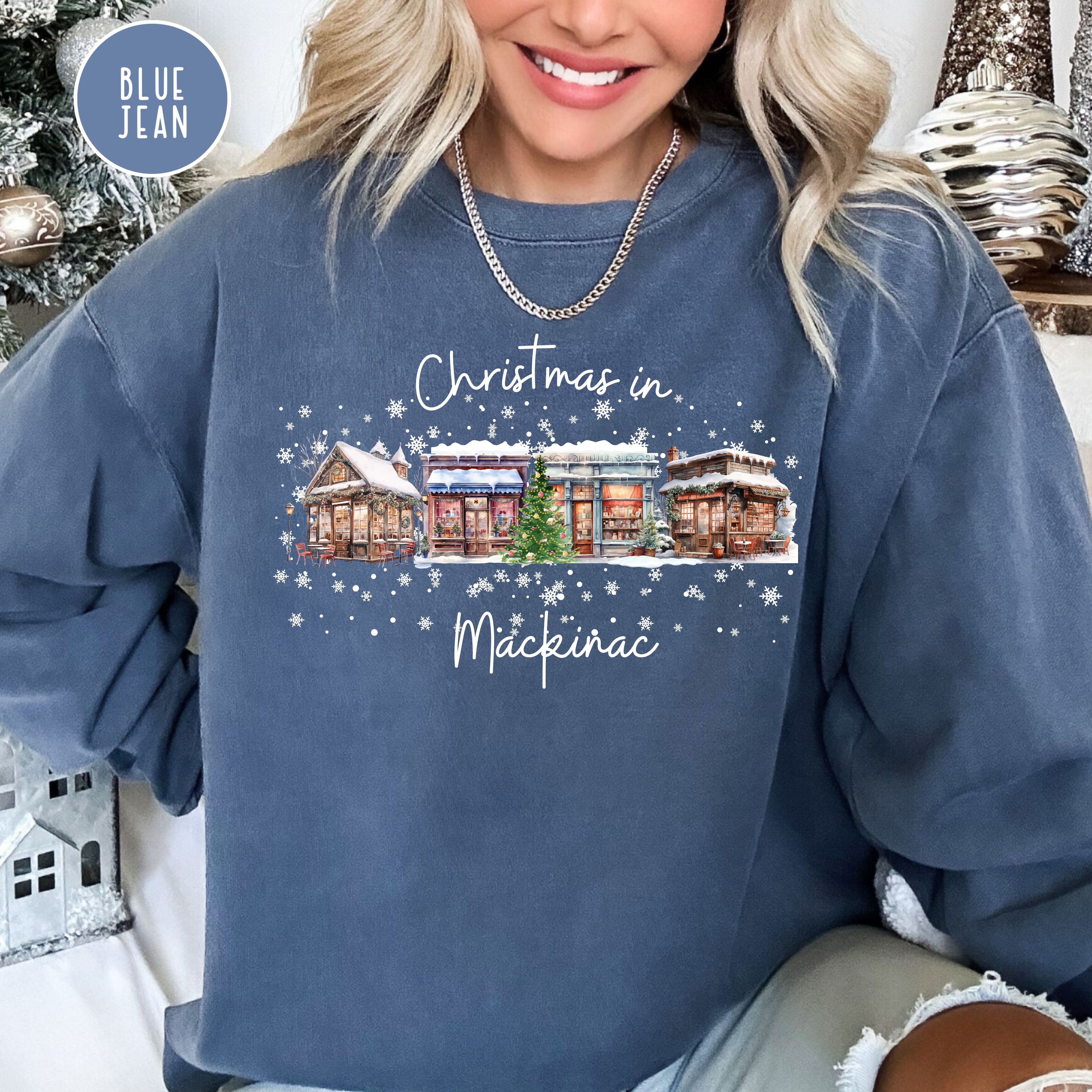 Mackinac Island Christmas Gift Comfort Colors Sweater