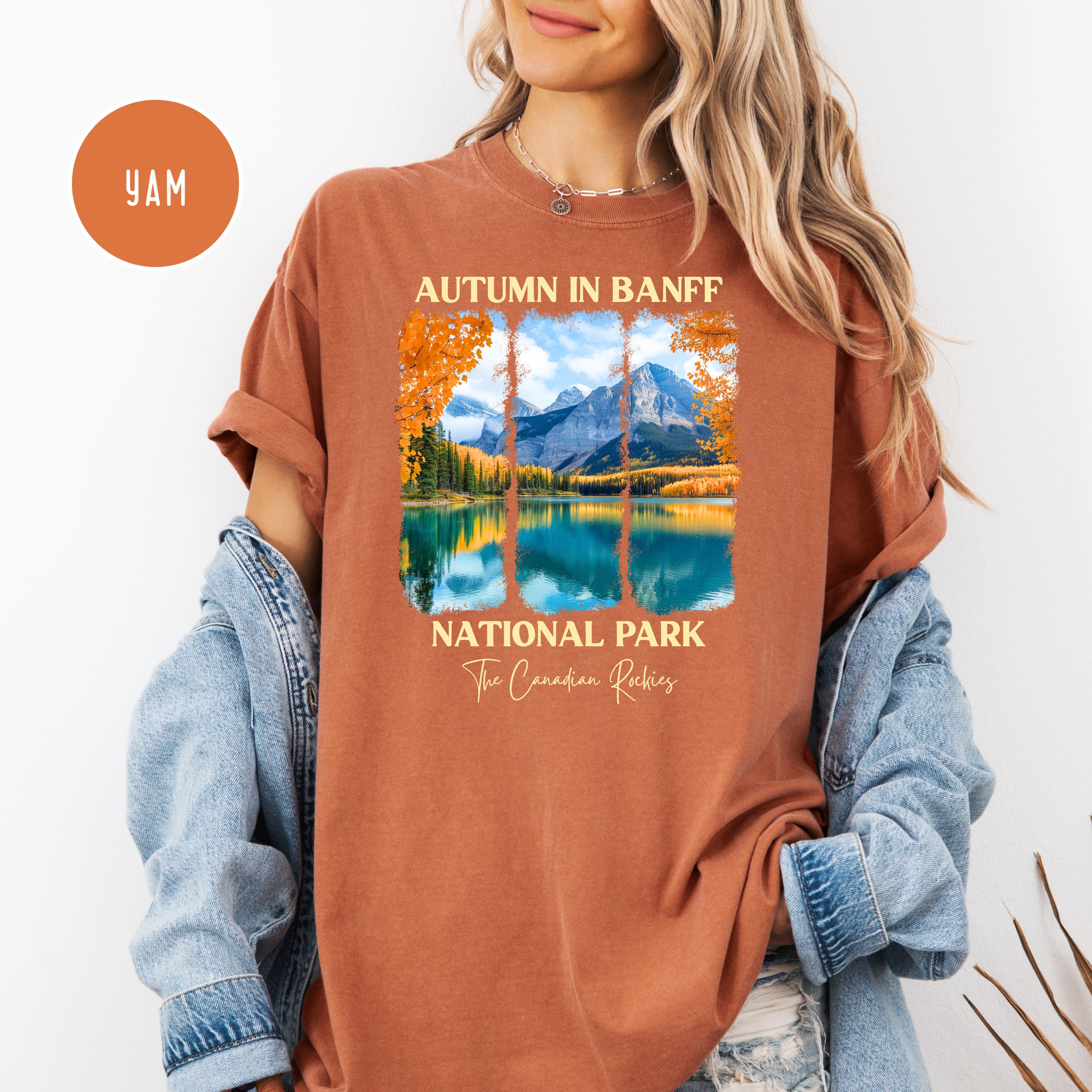 Autumn in Banff National Park Comfort Colors Unisex Tee