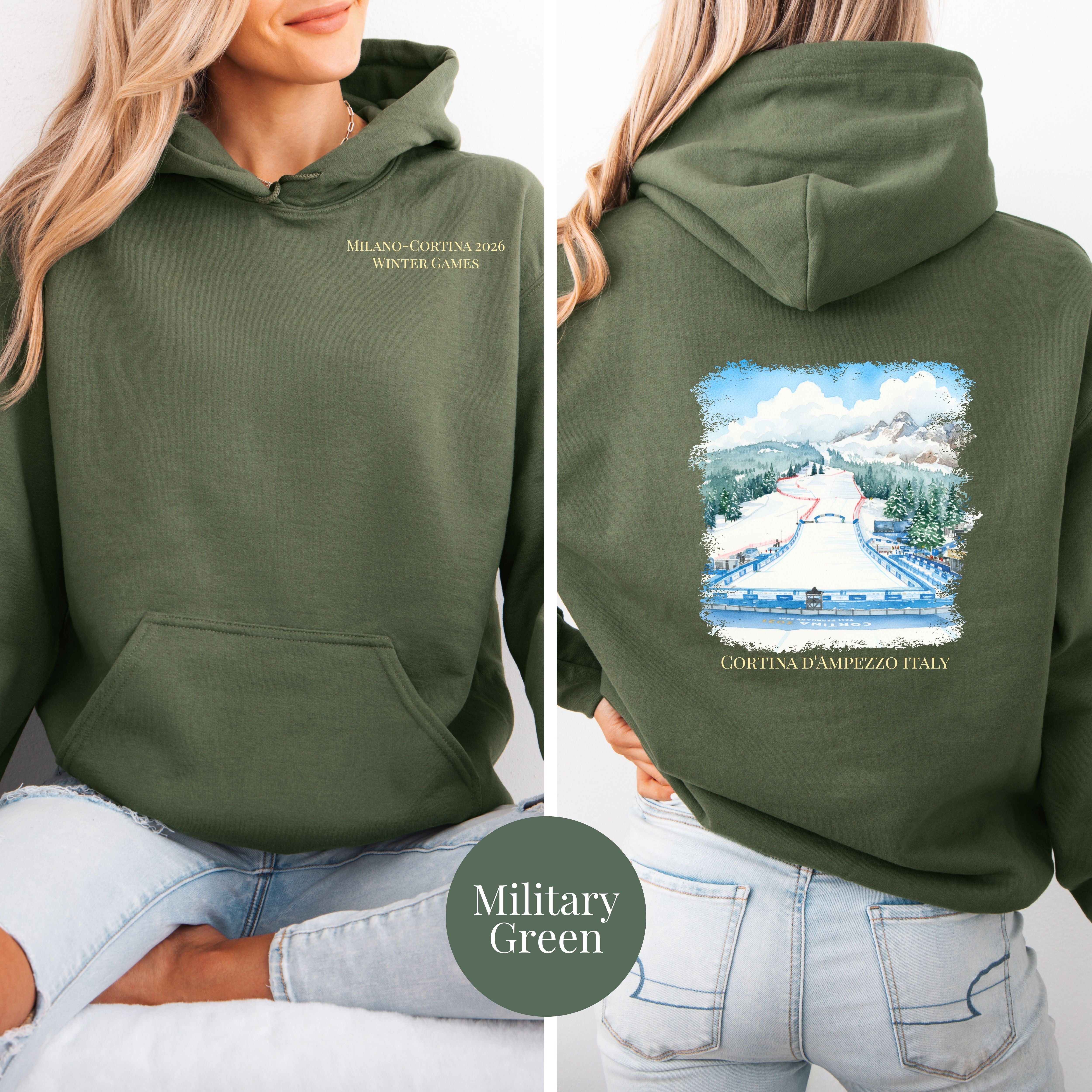 Milano Cortina d'Ampezzo Italy 2026 Winter Games Pullover Hoodie