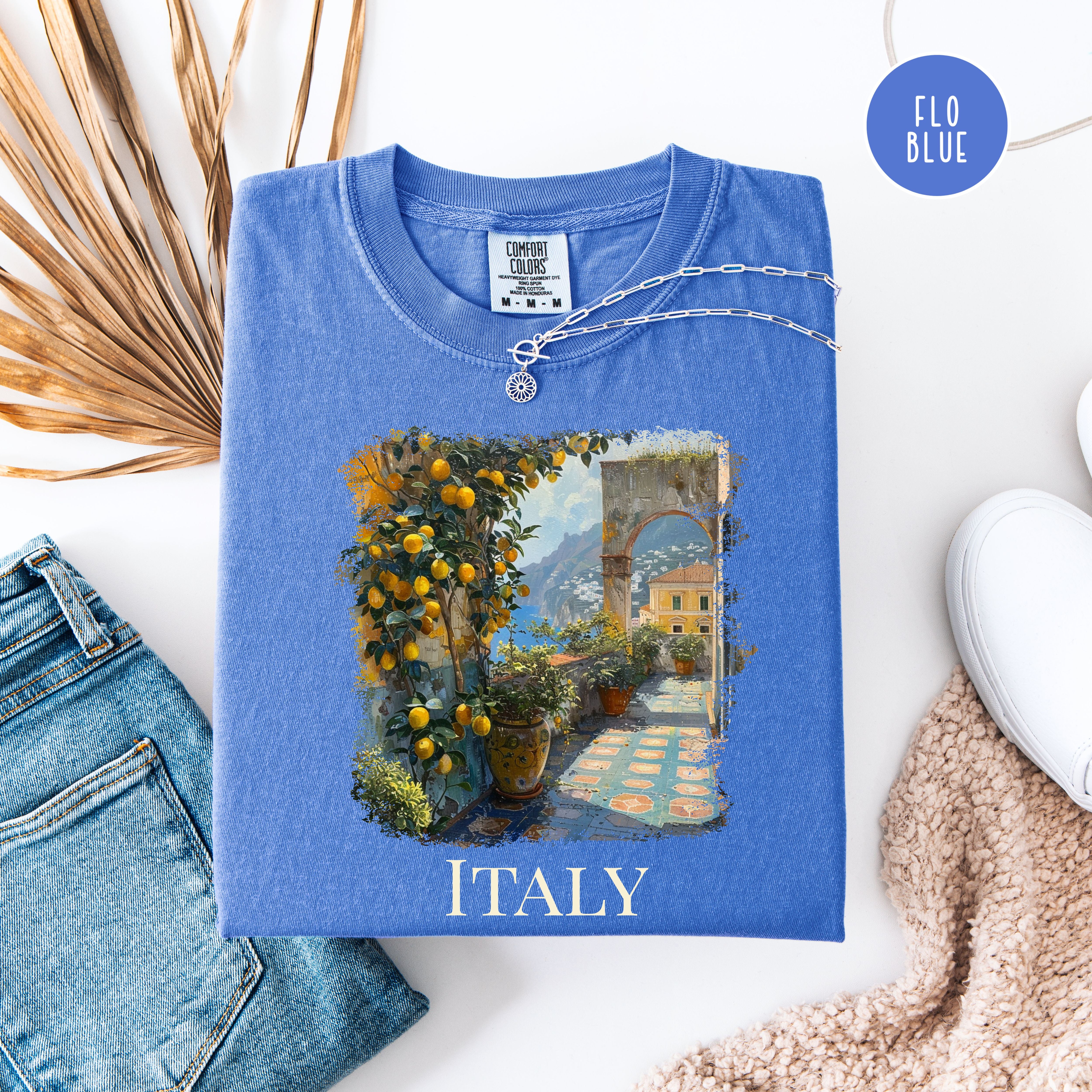 Italy Lover Comfort Colors Vacation Gift Tee
