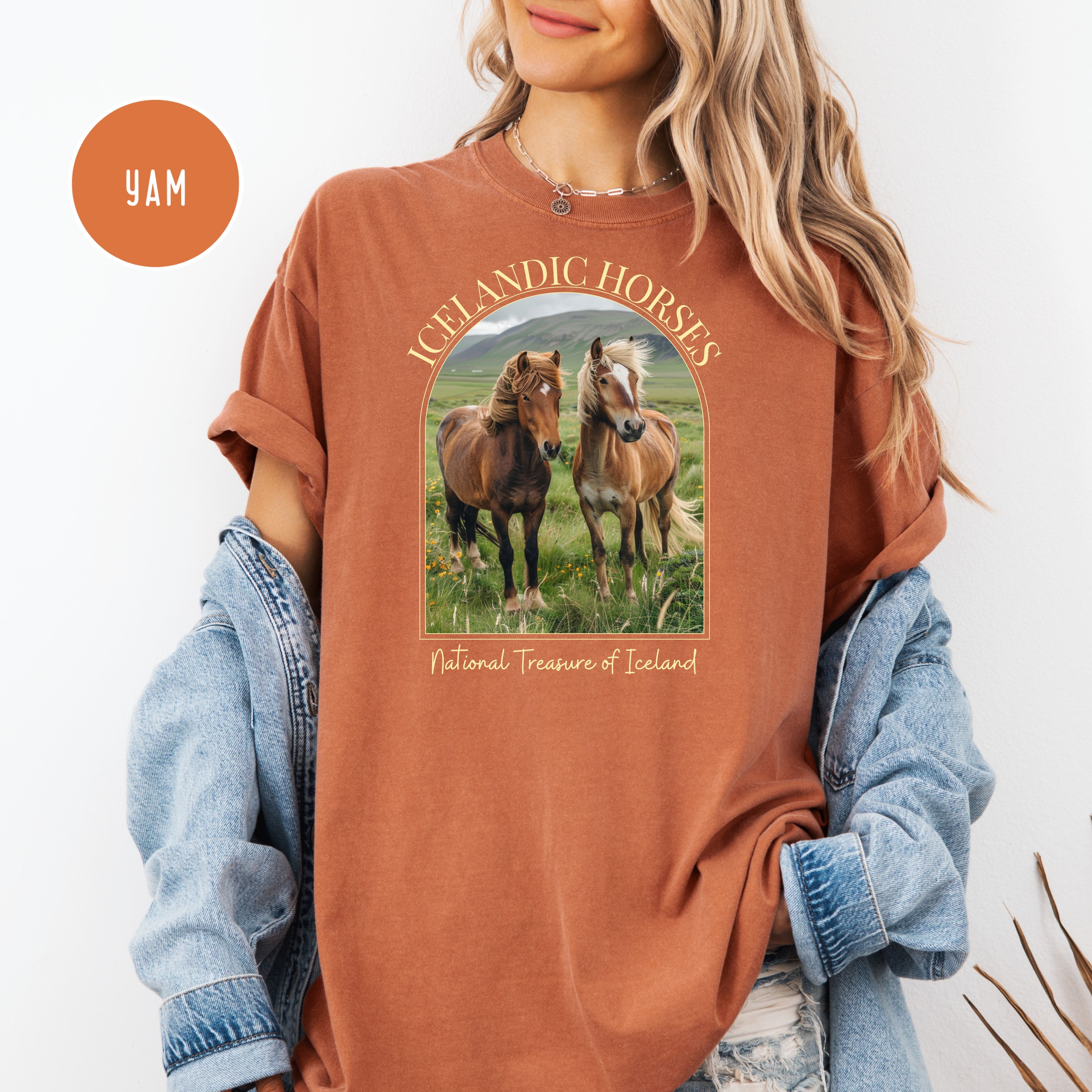 Icelandic Horses Comfort Colors Horse Lover Gift Shirt