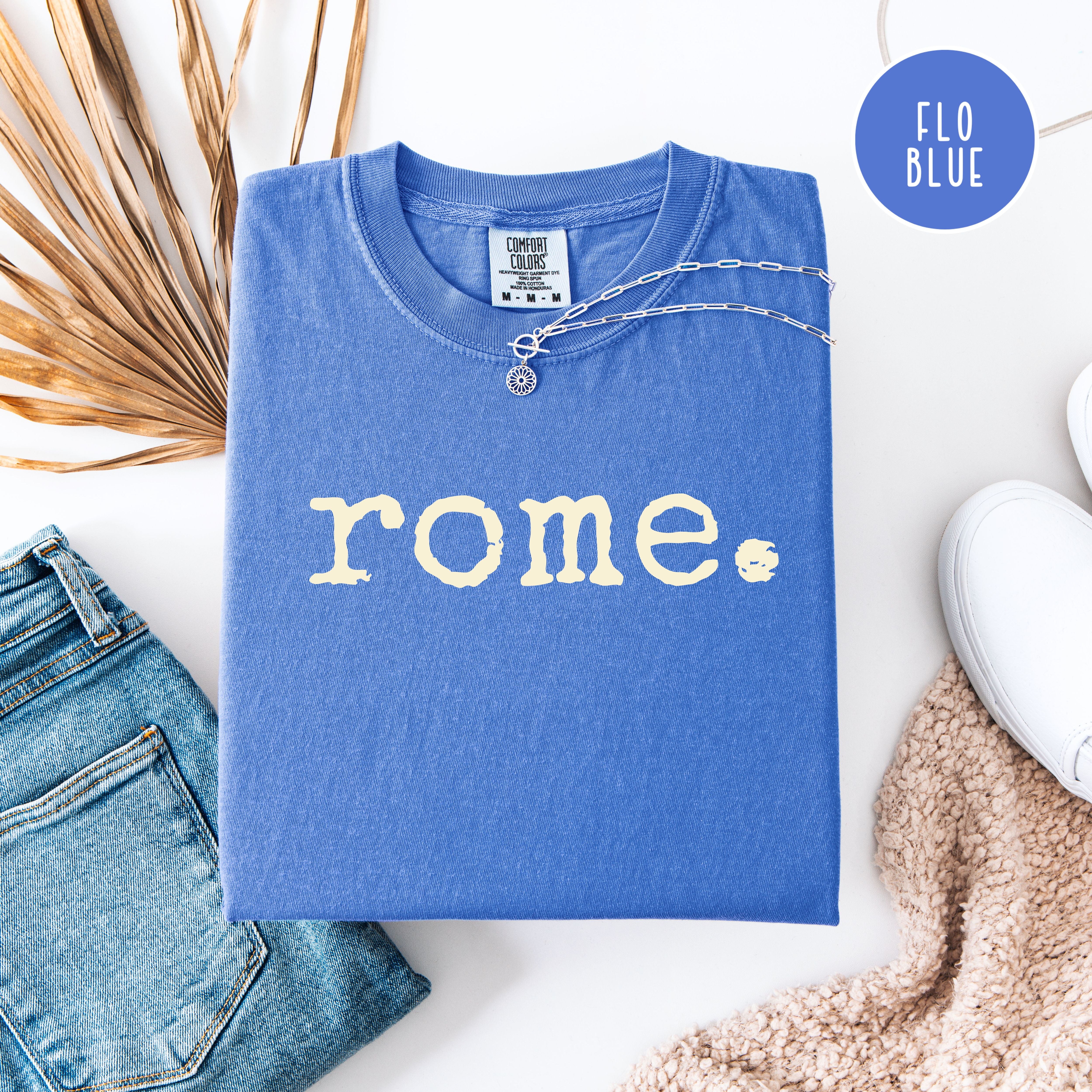 Simple Rome Vacation Gift Shirt, Rome Comfort Colors Tee