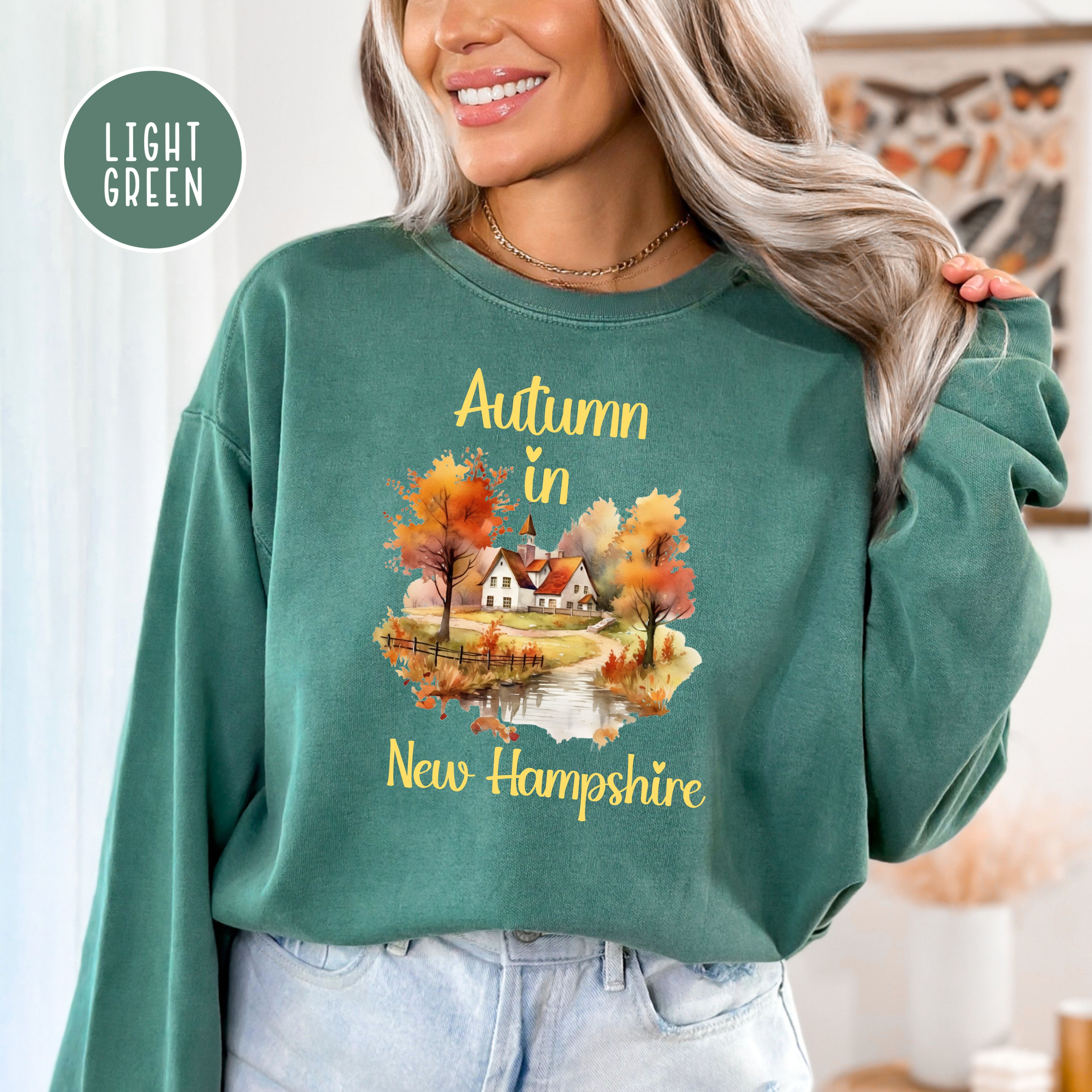 New Hampshire Autumn Comfort Colors® Sweatshirt