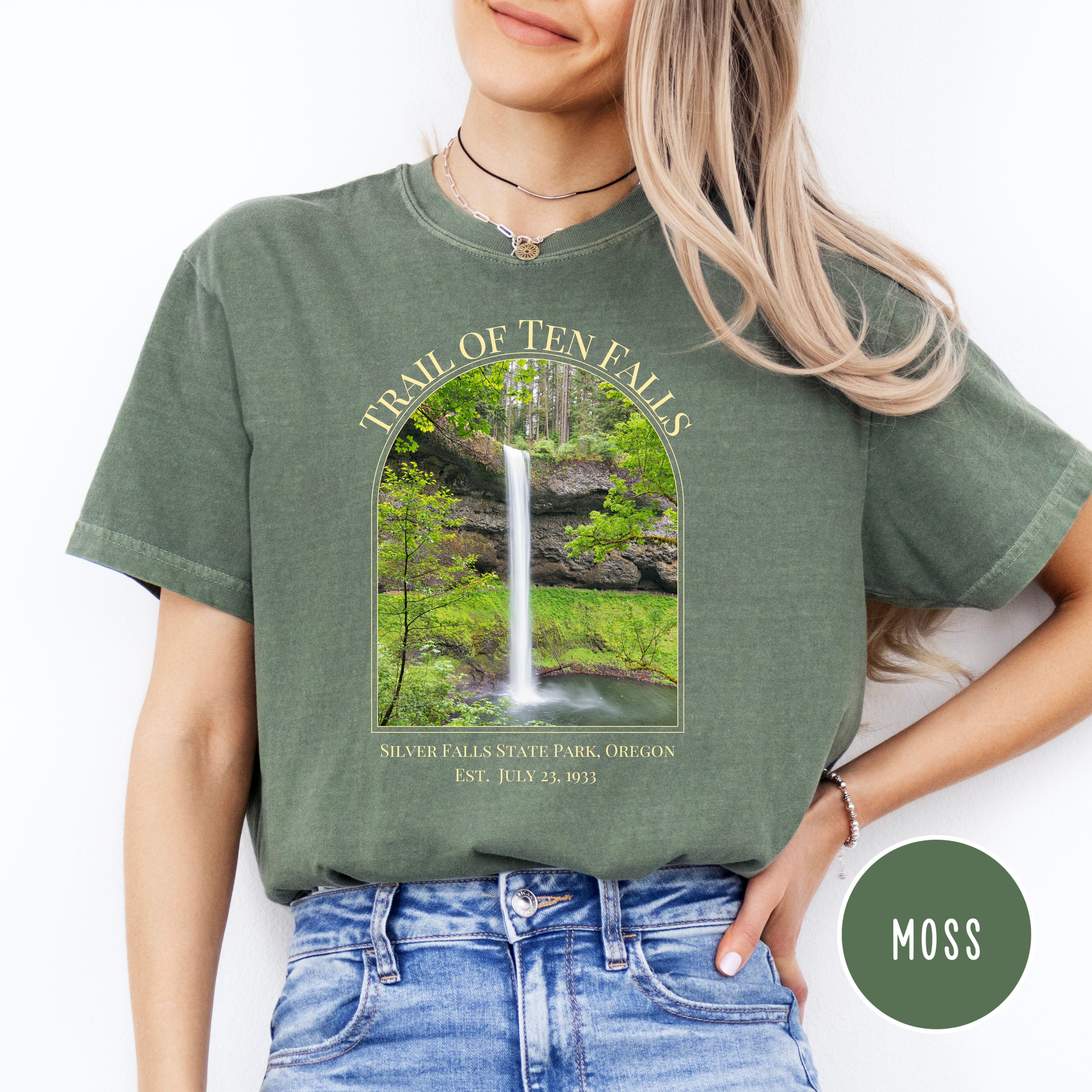 Trail of Ten Falls Silver Falls State Park Oregon, Comfort Colors® Tee