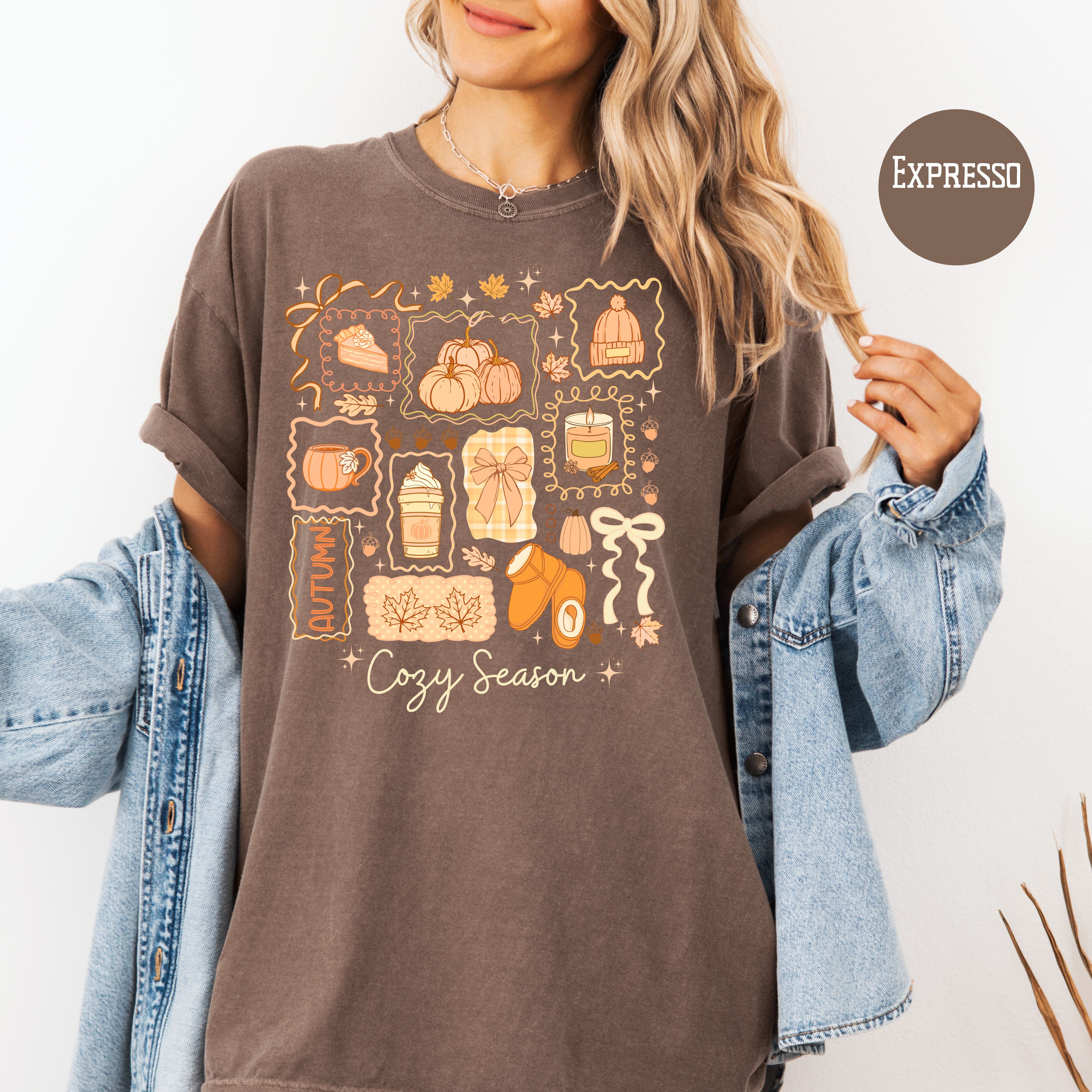 Cozy Season Autumn Comfort Colors Fall Shirt