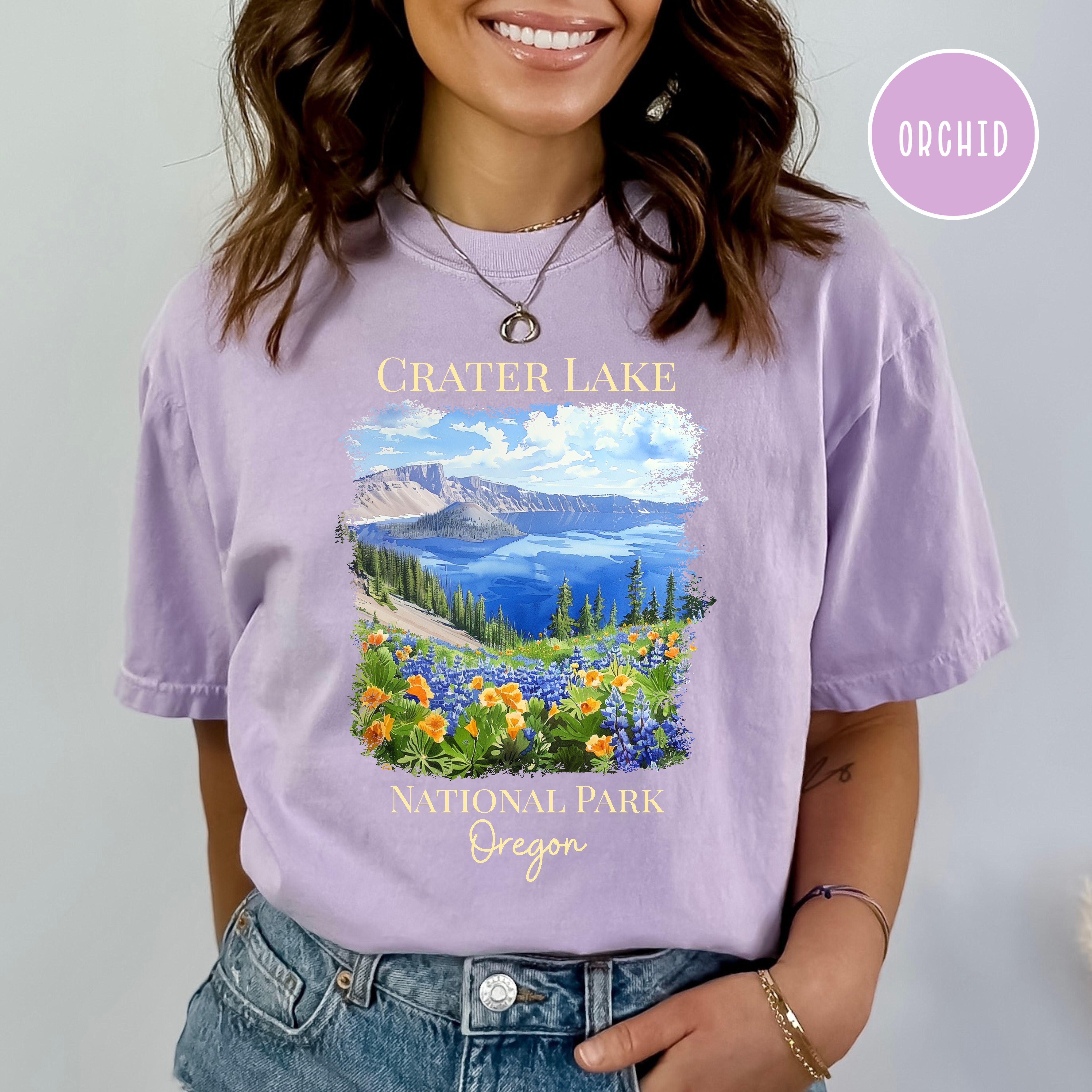 Crater Lake National Park Oregon Comfort Colors Tee