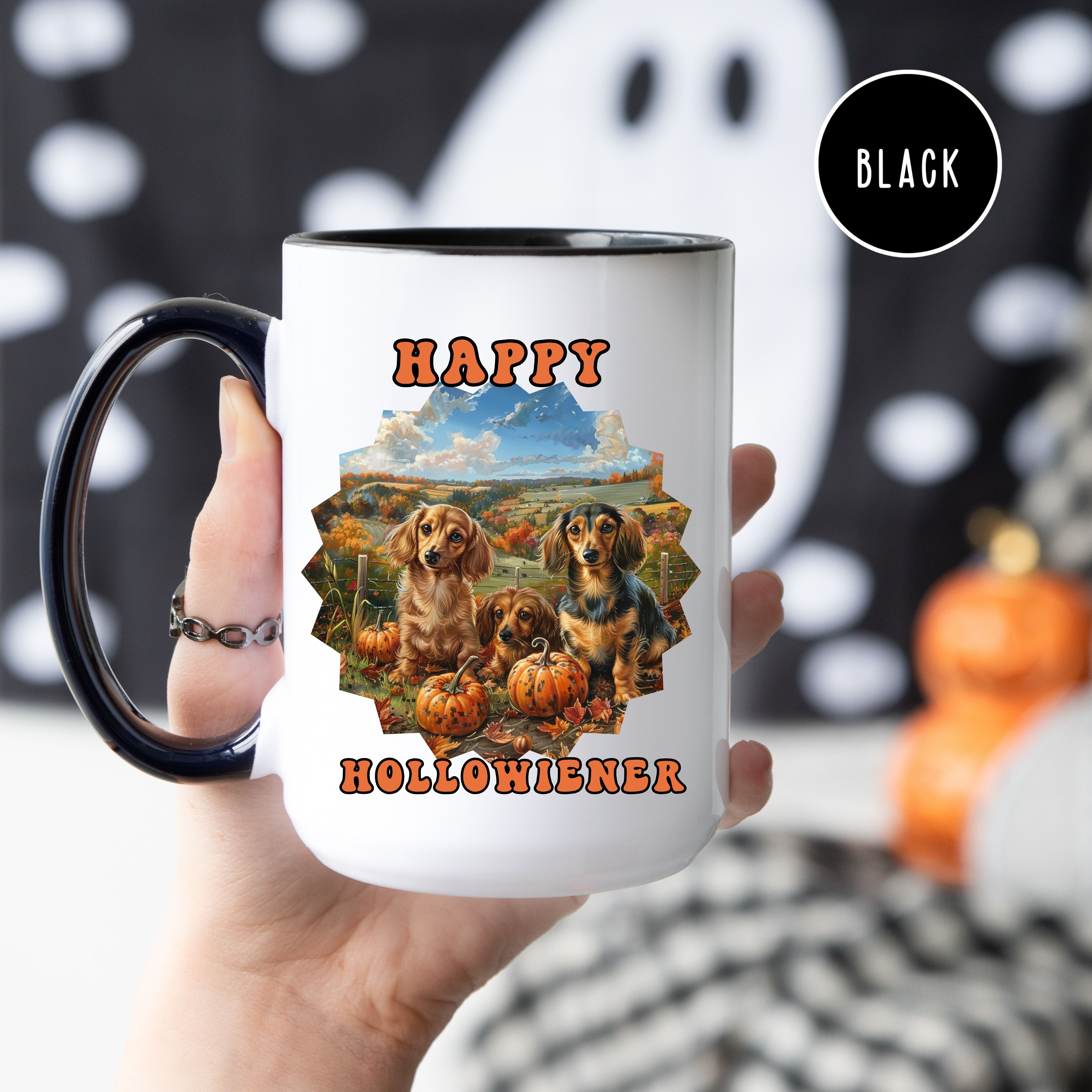 Dachshund Halloween 15oz Ceramic Gift Mug