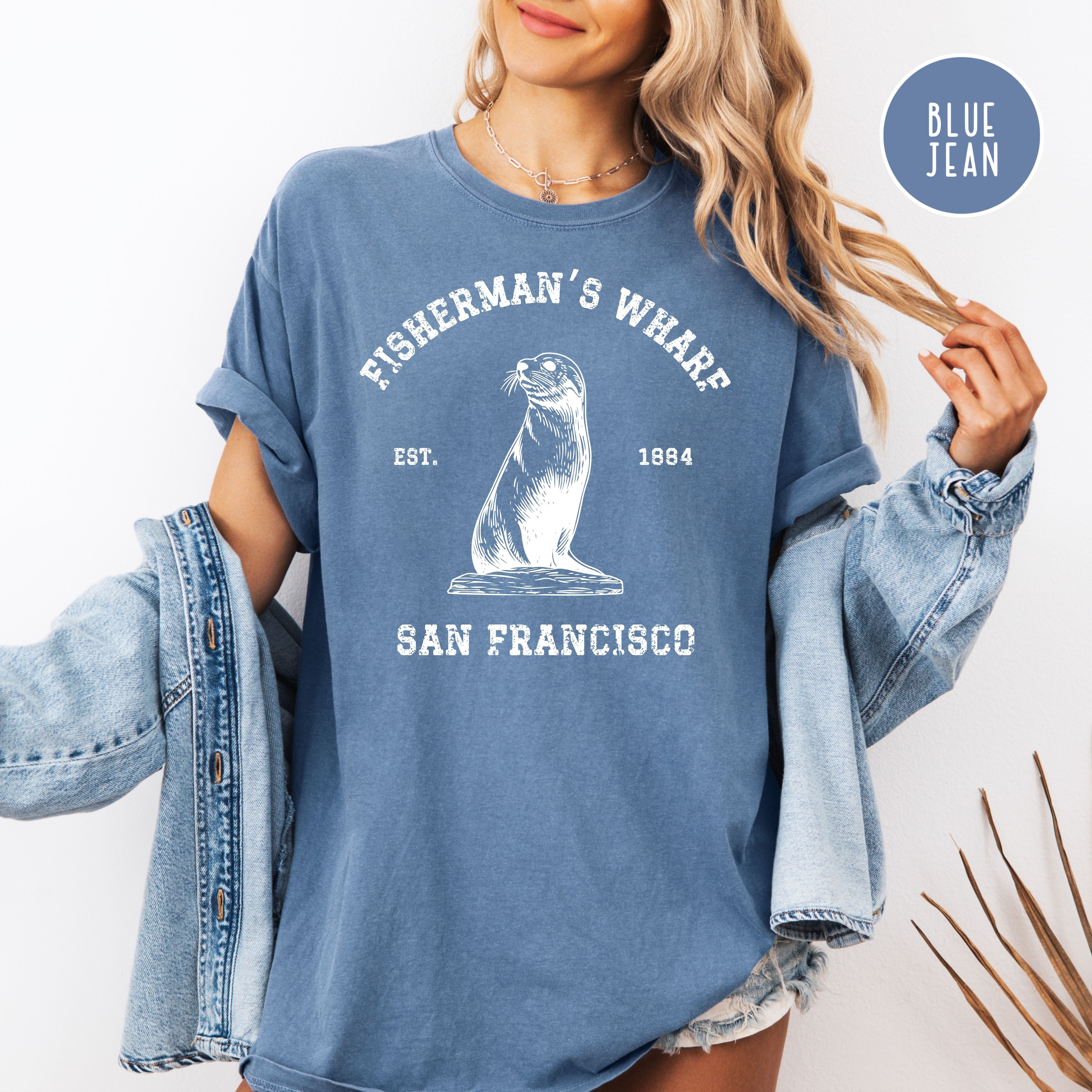 Fisherman Wharf San Francisco Comfort Colors Tee Shirt