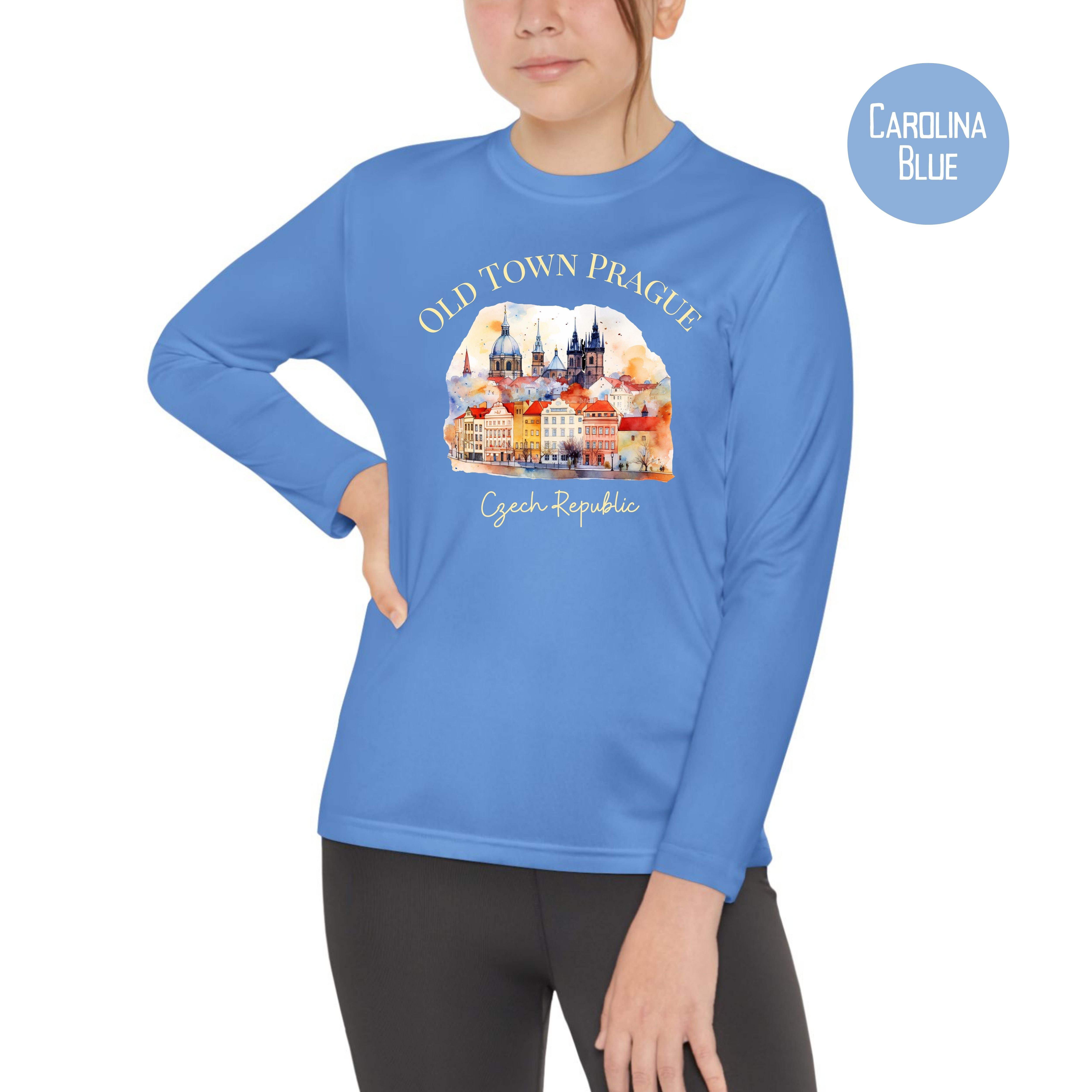 Old Town Prague Czech Republic Youth Sized Long Sleeve Tee