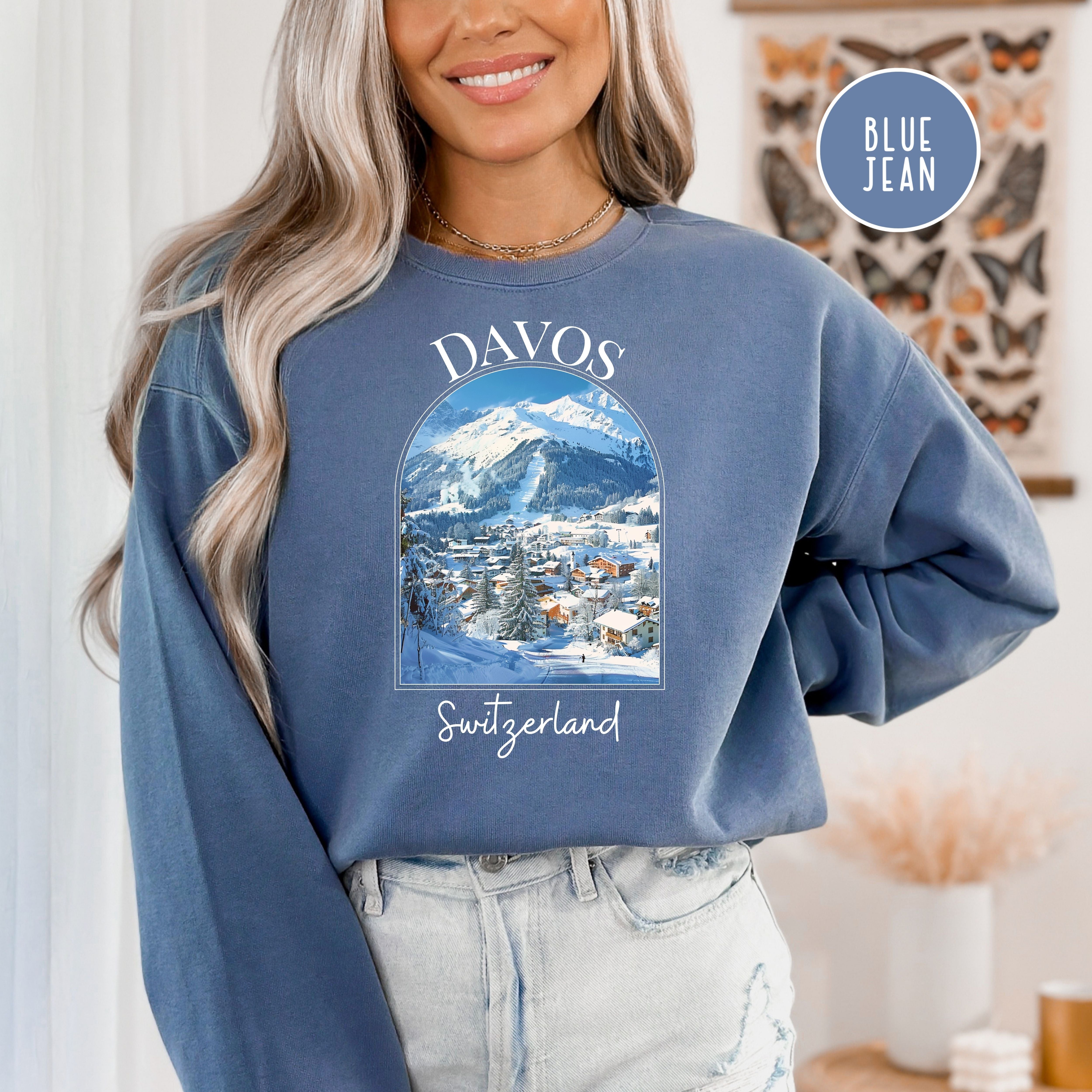 Davos Switzerland Comfort Colors® Sweatshirt