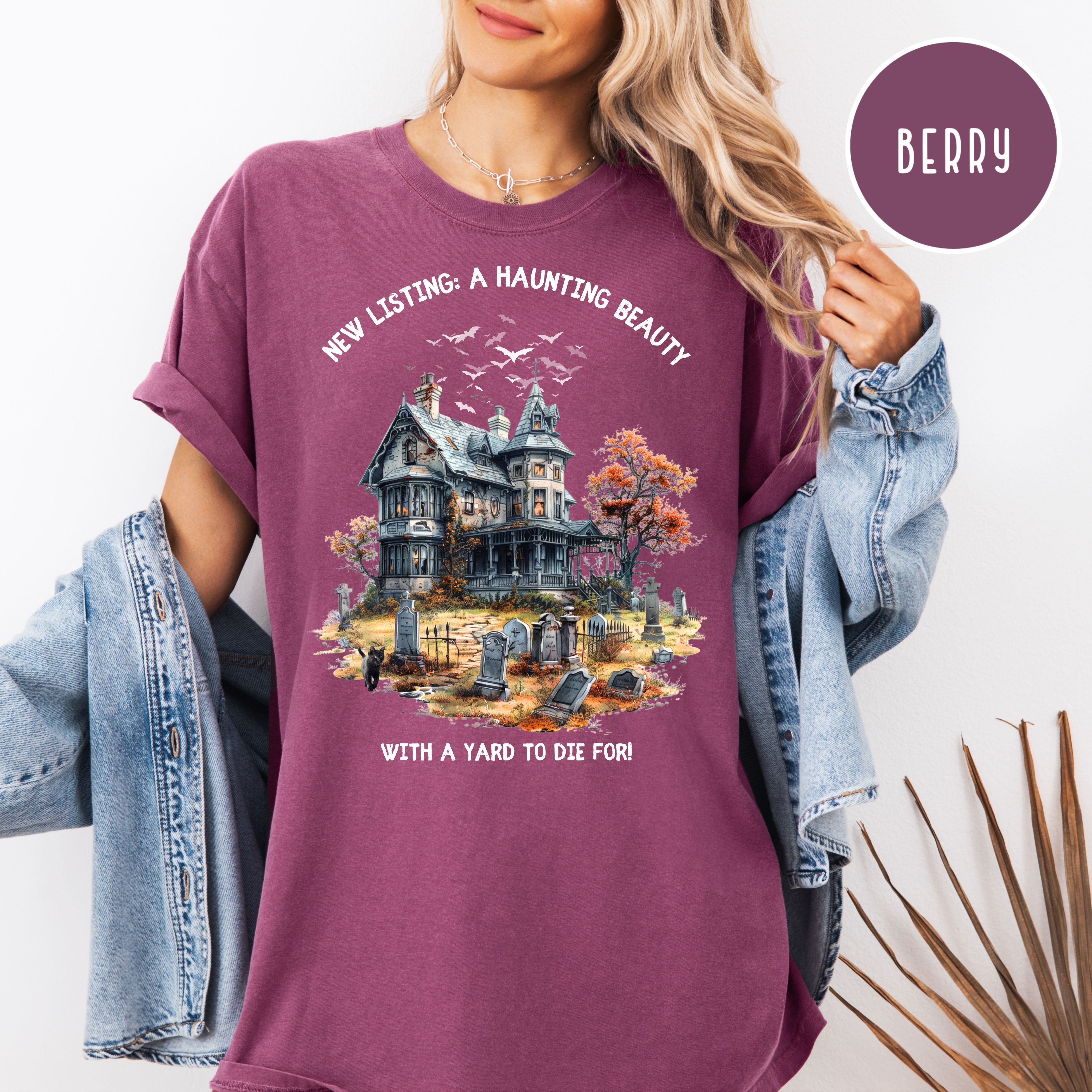 Funny Halloween Comfort Colors Real Estate Agent Tee