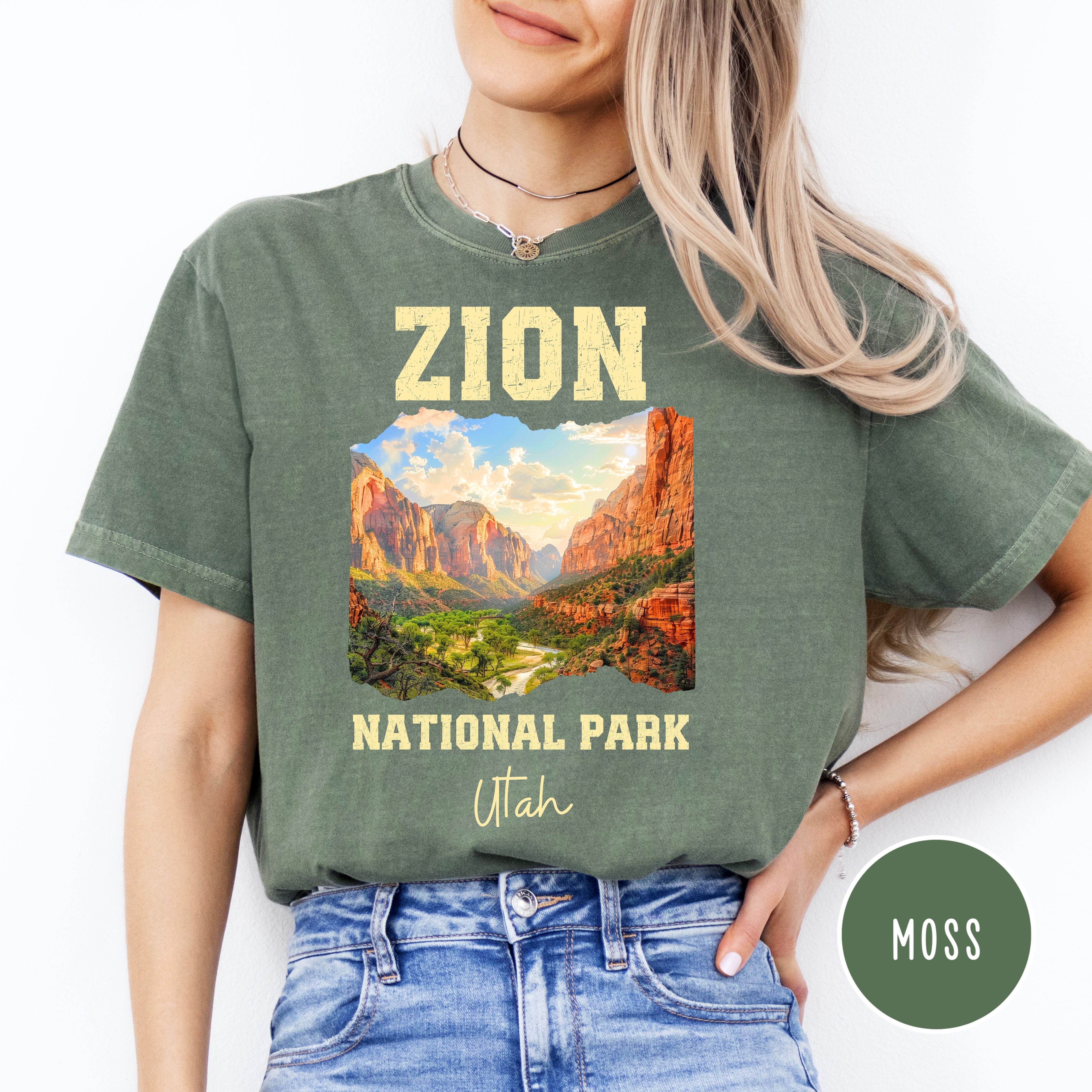 Zion National Park Grunge Style Comfort Colors® Tee