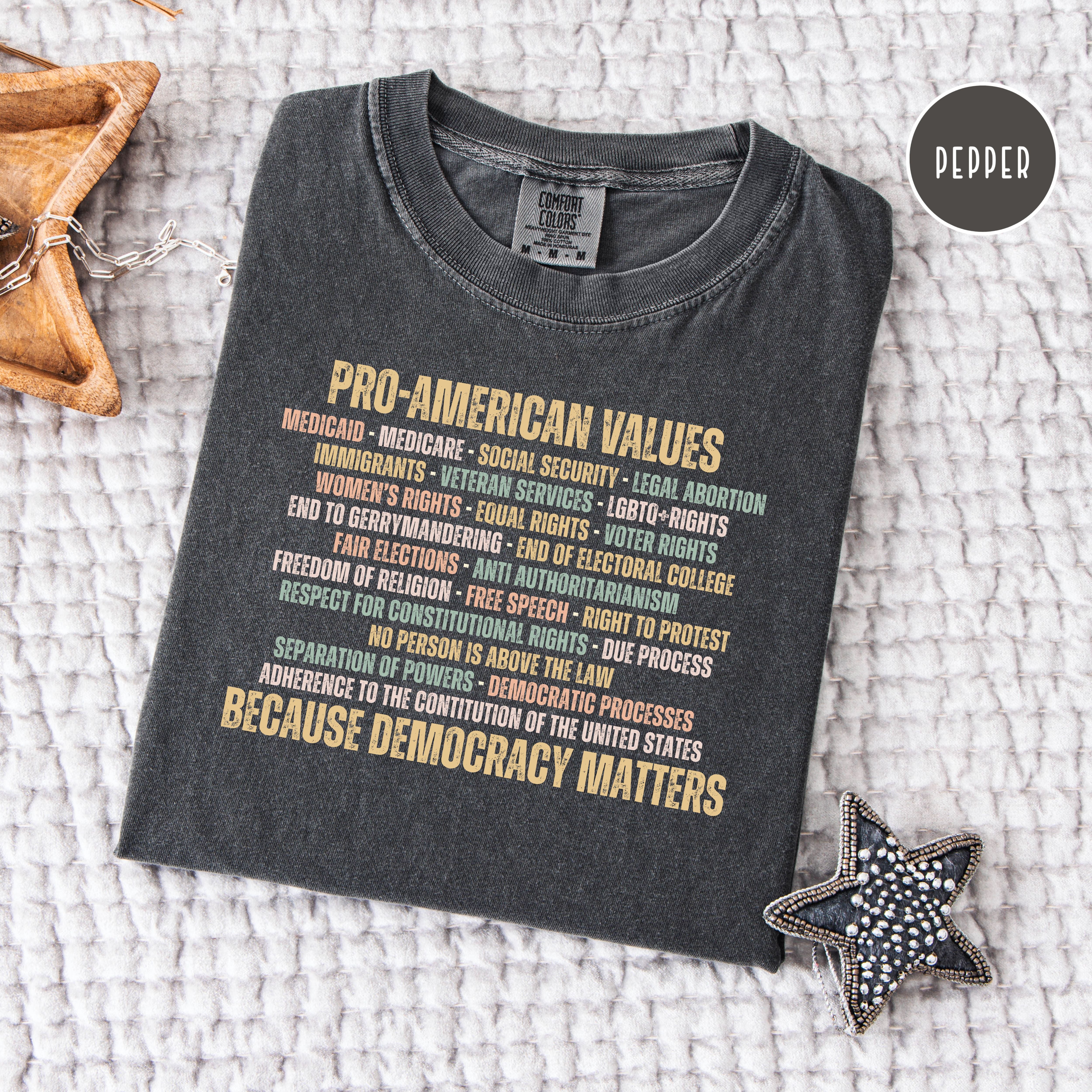 Pro Democracy Comfort Colors Political protest Shirt