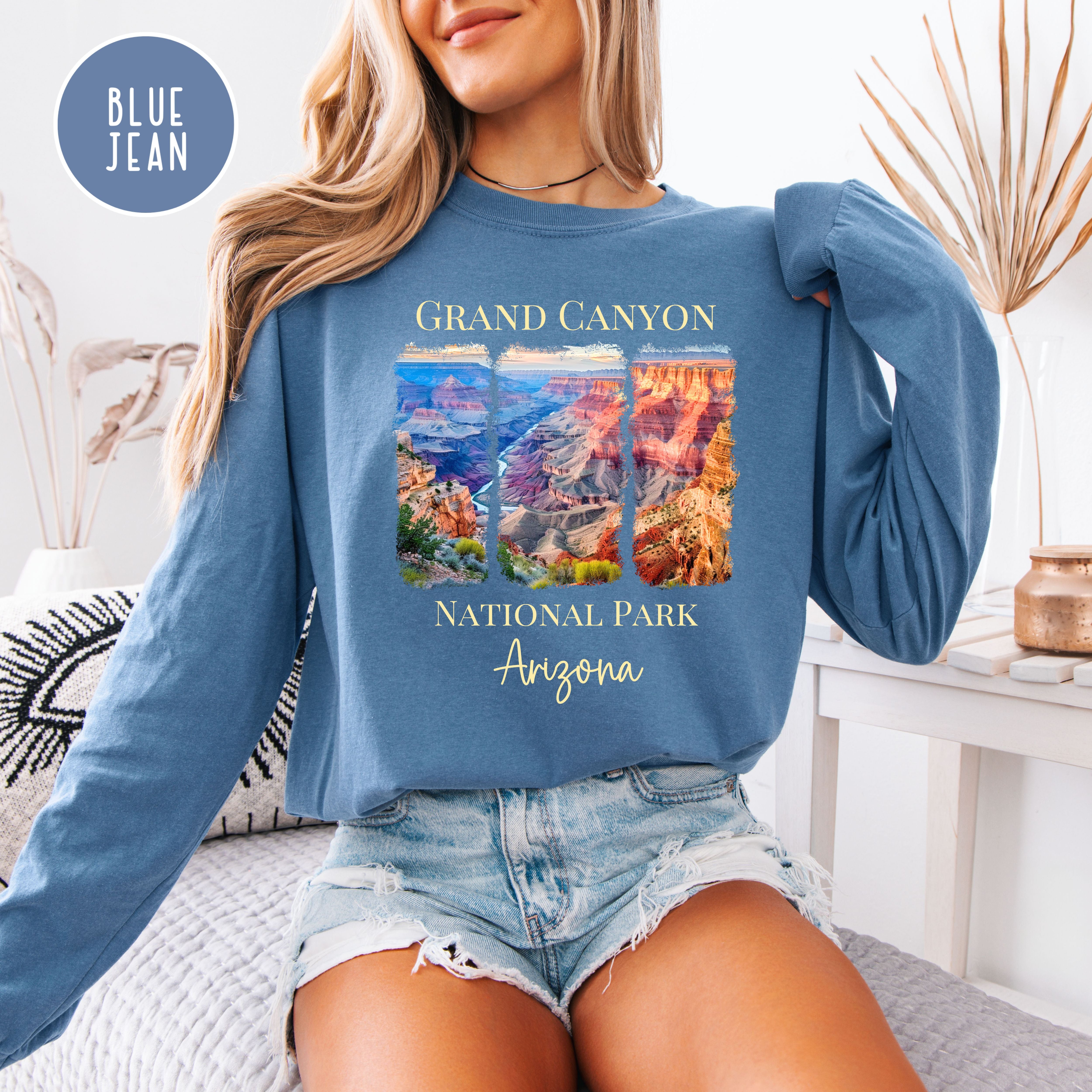 Grand Canyon National Park Comfort Colors Adult Unisex Long Sleeve Tee Shirt