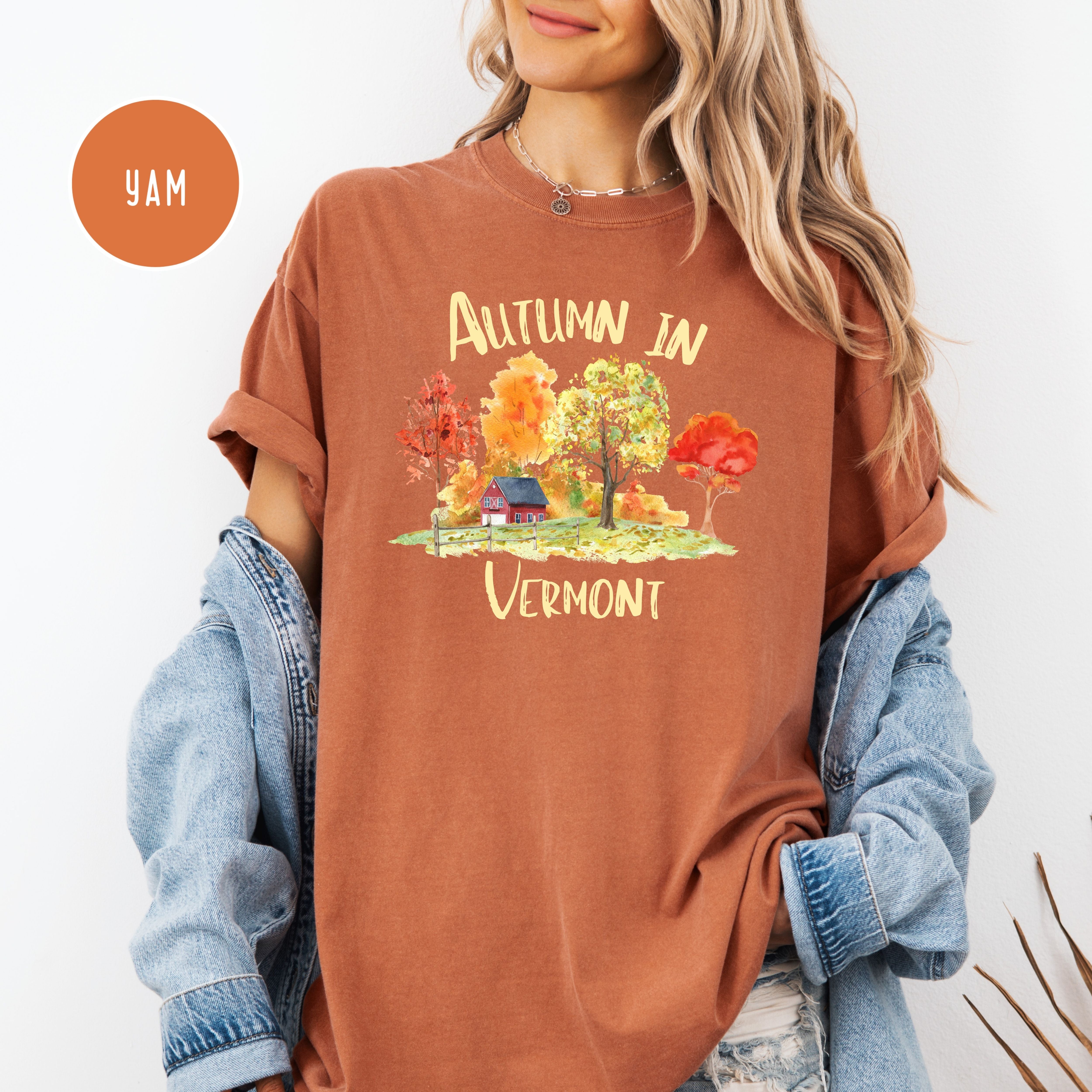 Autumn in Vermont Beautiful Fall Colors Comfort Colors Tee