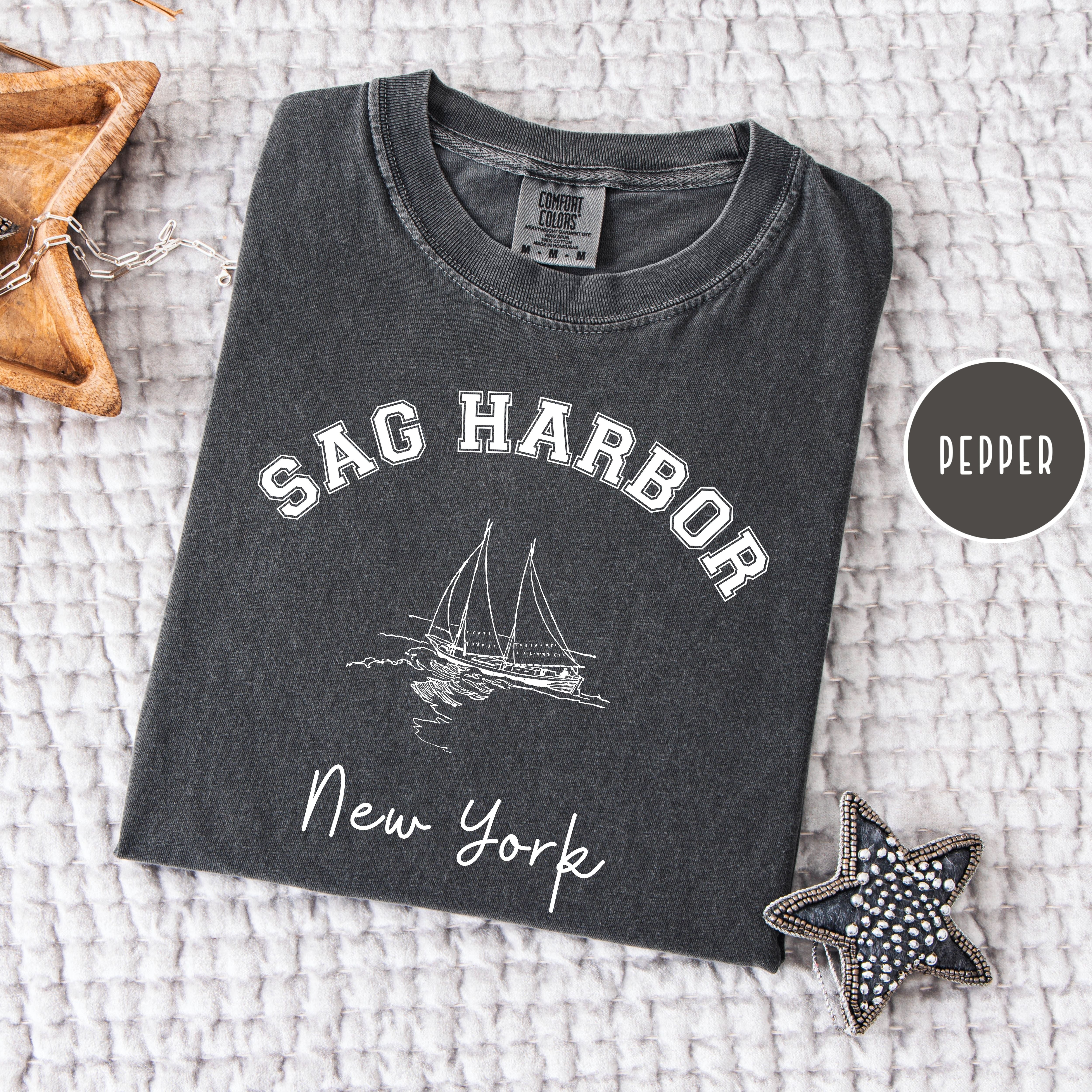 Sag Harbor Hamptons Comfort Colors Vacation Tee Shirt