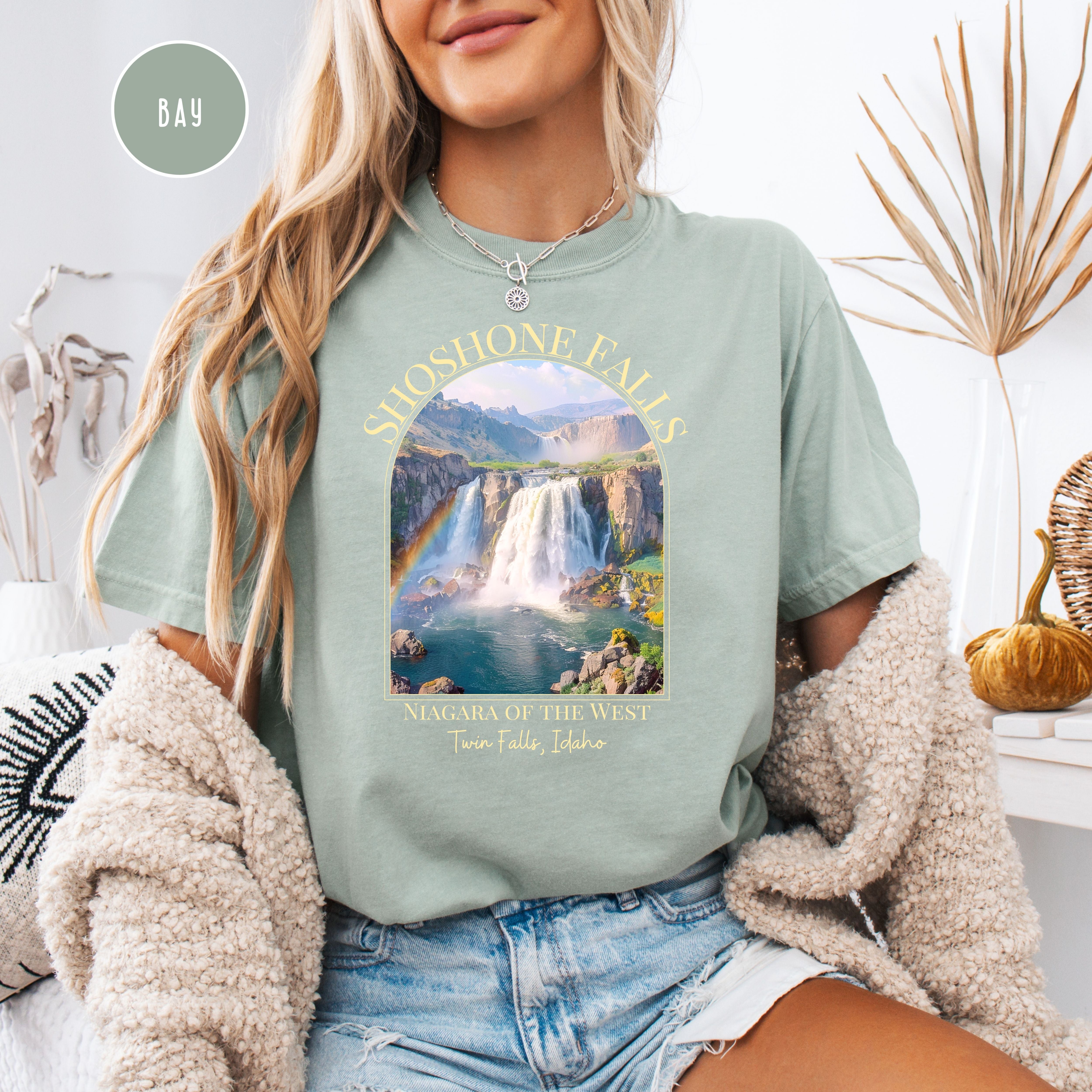 Shoshone Falls Idaho, Niagra of the West Comfort Colors® Tee