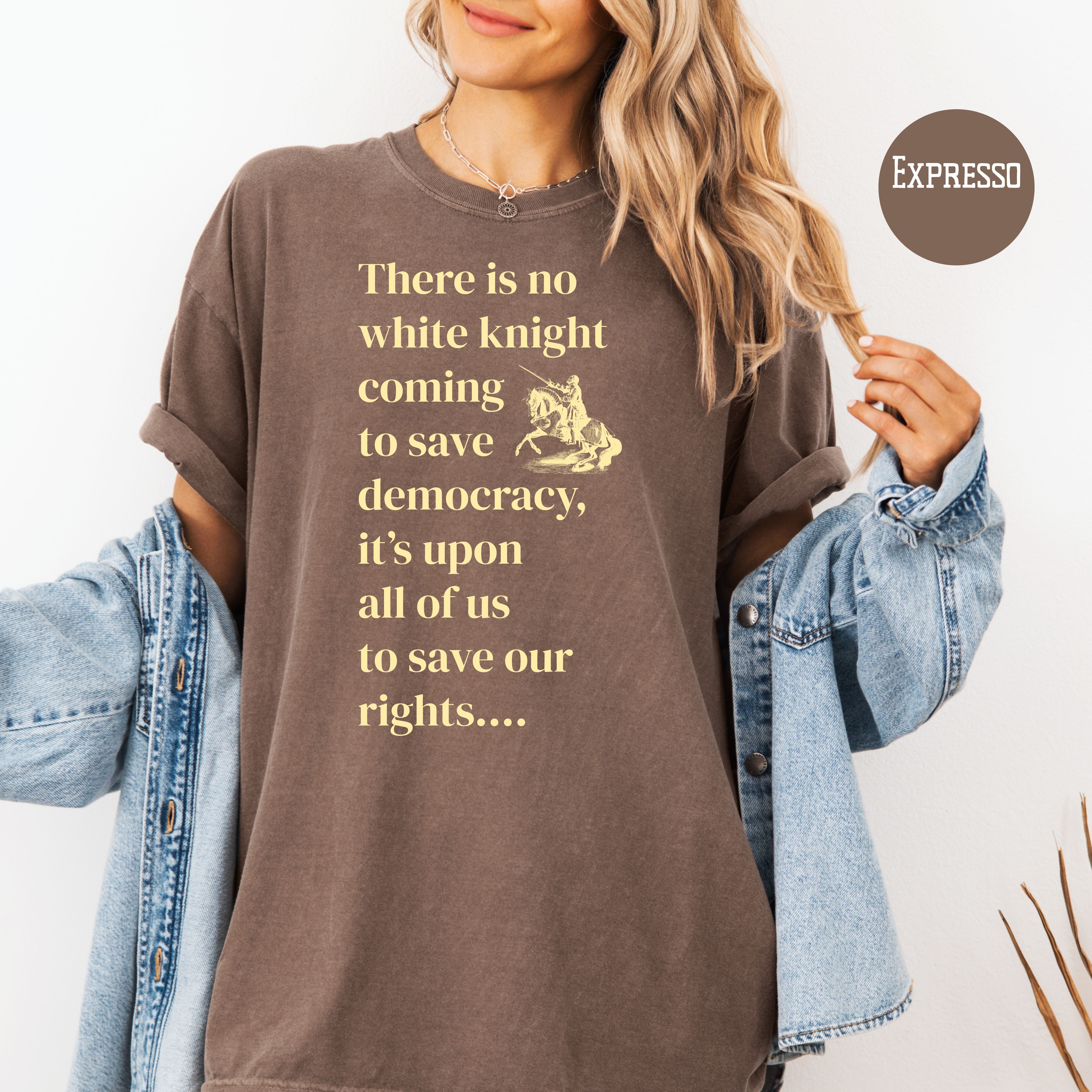 It's Up To Us To Save Our Rights and Our Democracy Comfort Colors Pro-Democracy Shirt