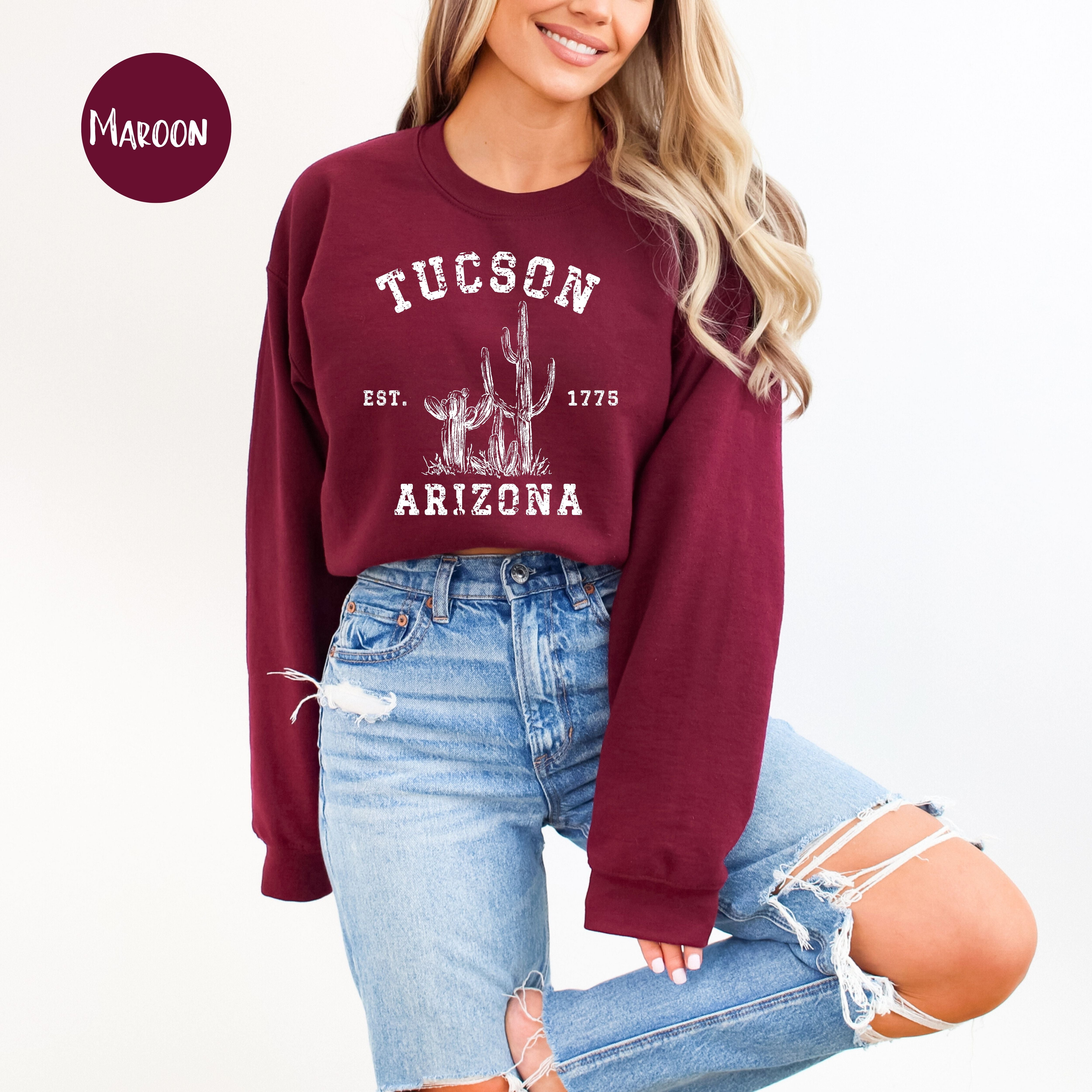 Tucson Arizona Grunge Style Sweatshirt