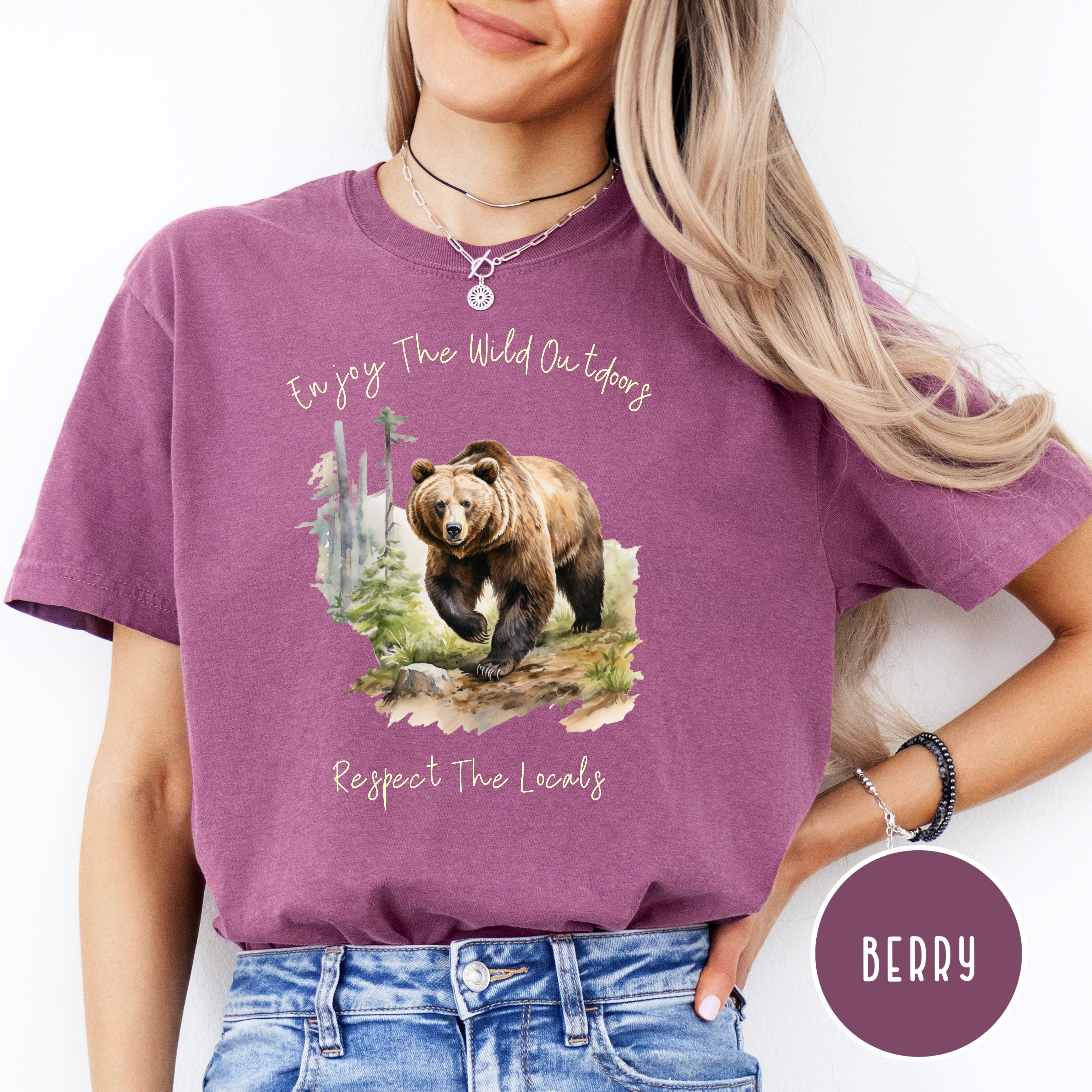 Nature Lover Respect the Locals Wild Outdoors Comfort Colors® Tee