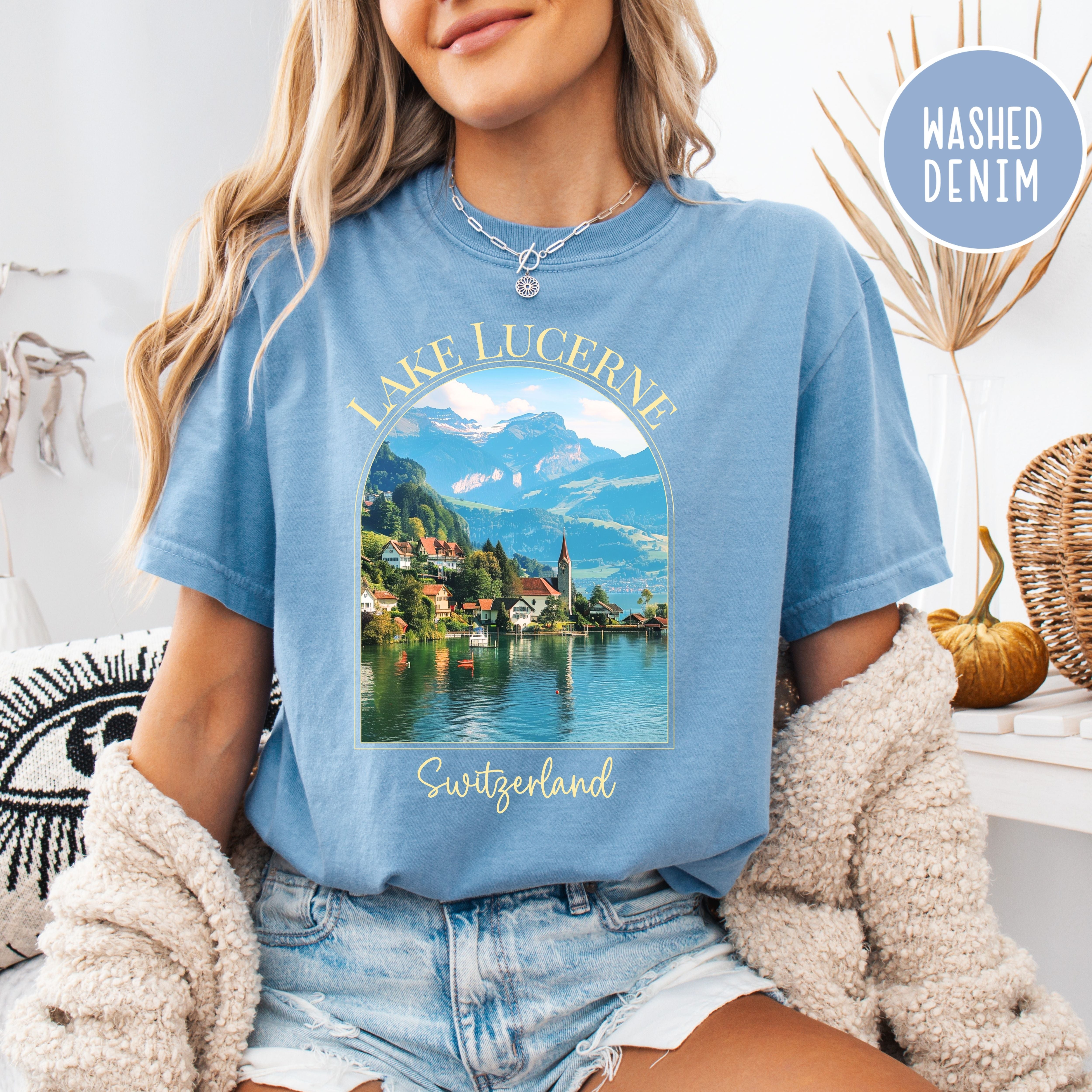 Lake Lucerne Switzerland Comfort Colors® Tee