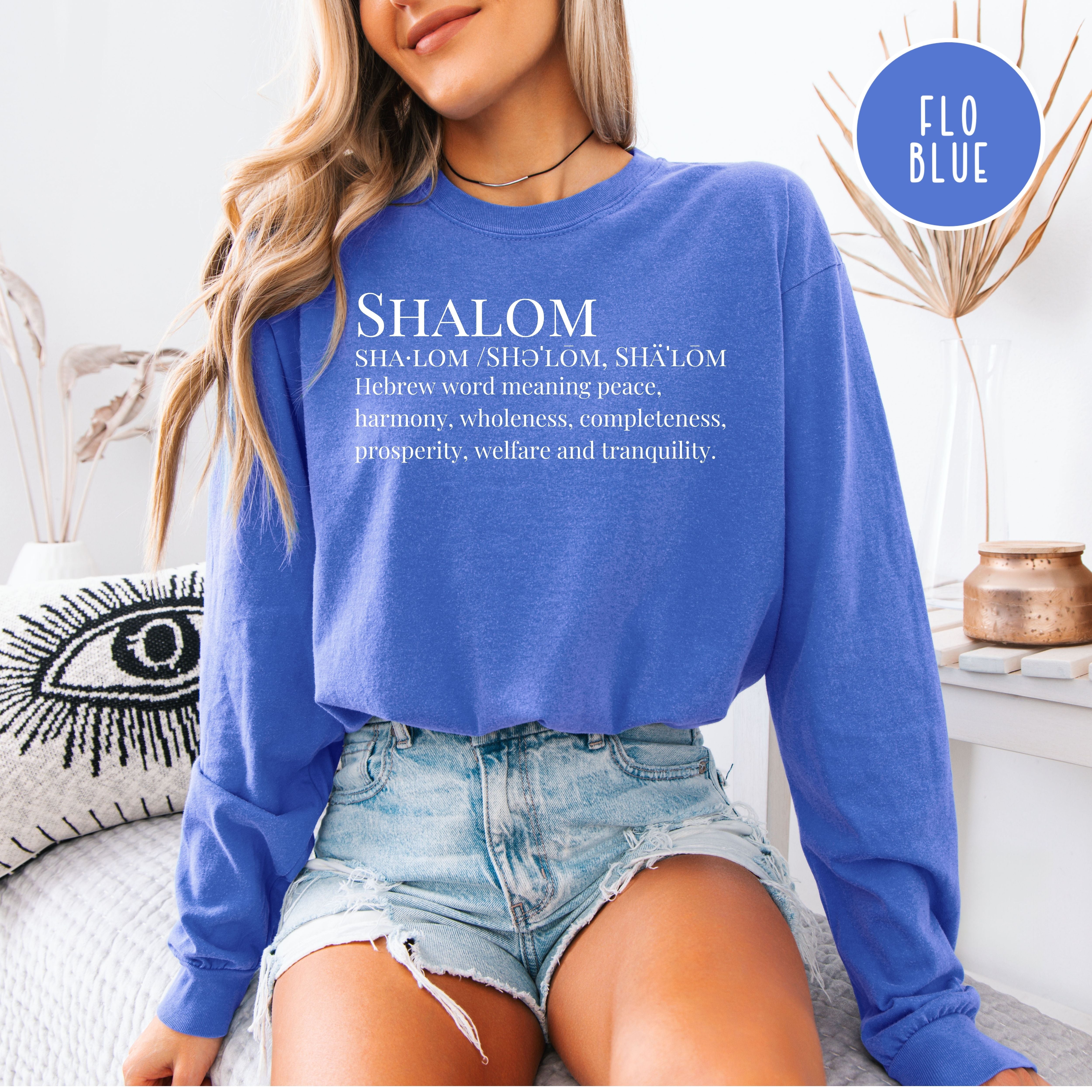 Definition Of Shalom Comfort Colors Long Sleeve Tee
