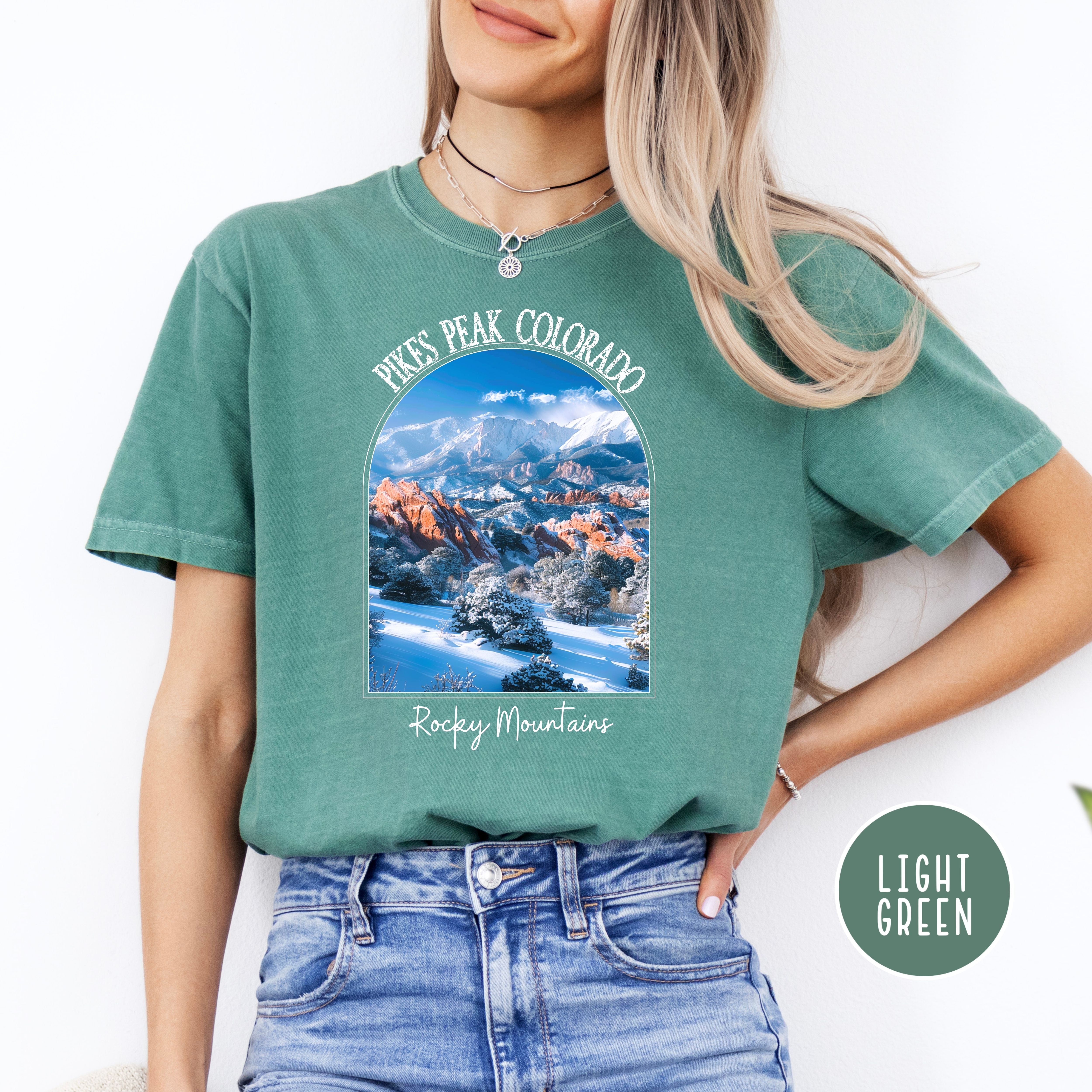 Pikes Peak Colorado Rocky Mountains Comfort Colors® Tee