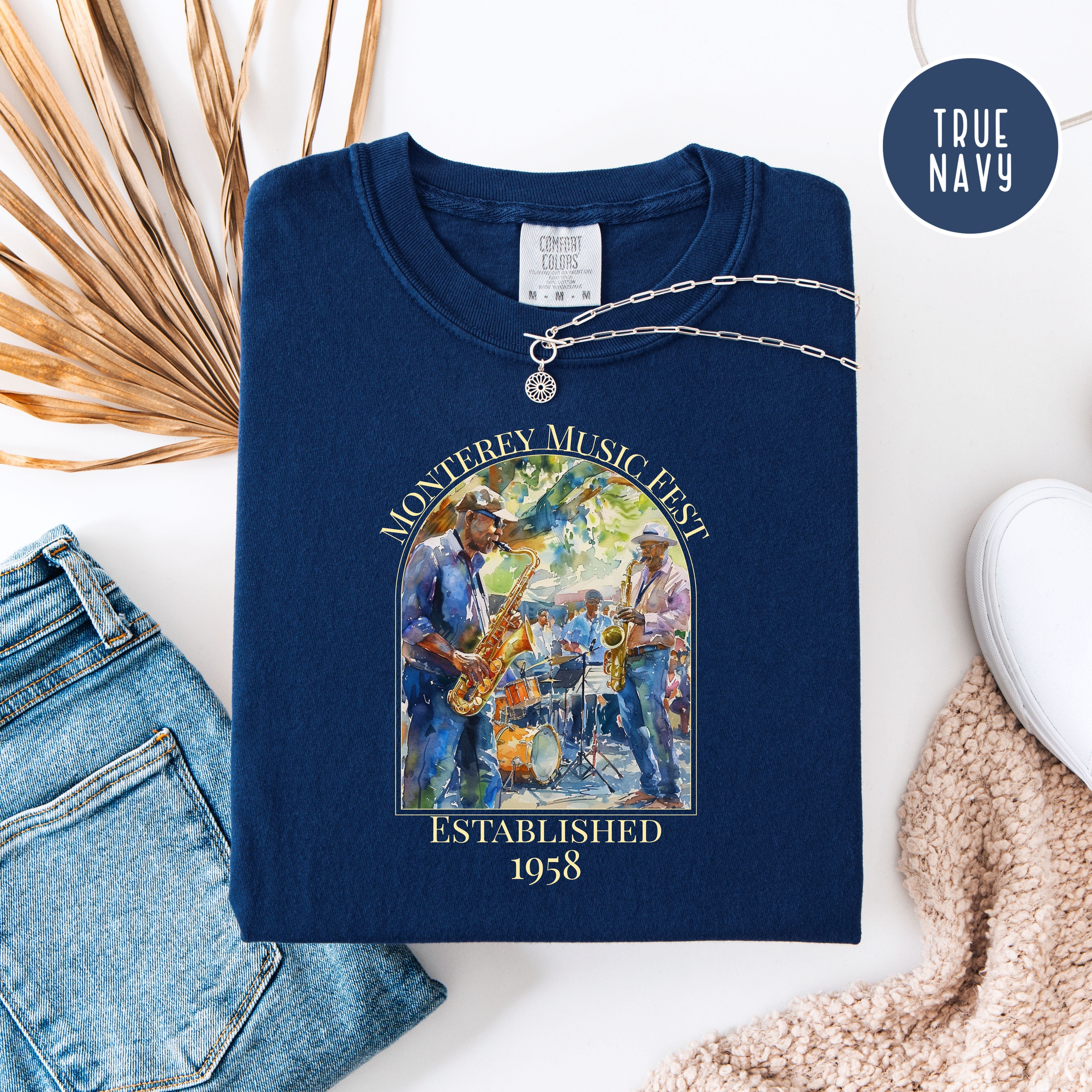 Monterey Music Festival Unisex Comfort Colors T-Shirt, Music Lover Gift, Monterey Vacation Gift Shirt, California Travel Shirt