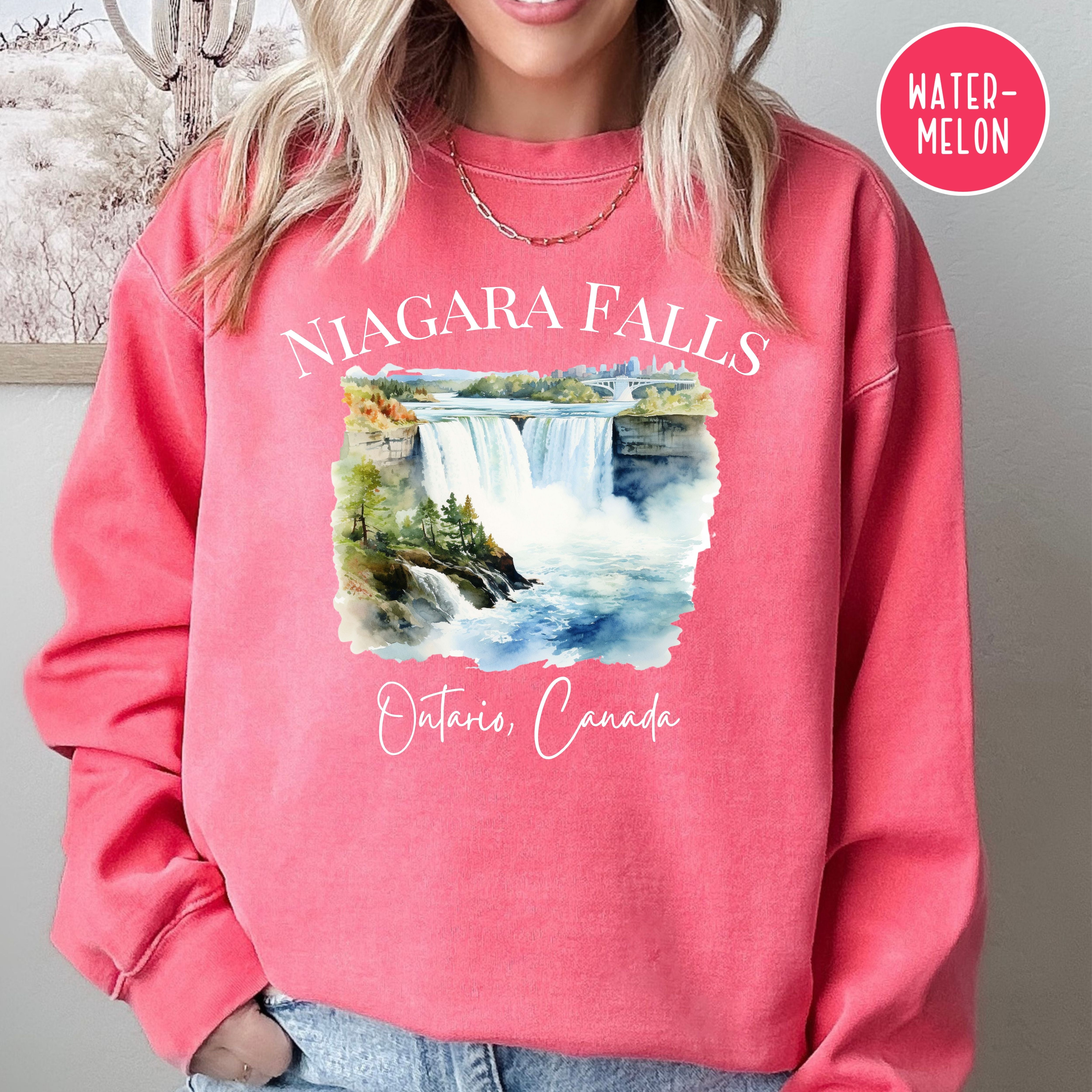 Niagara Falls Ontario Canada Comfort Colors Sweatshirt