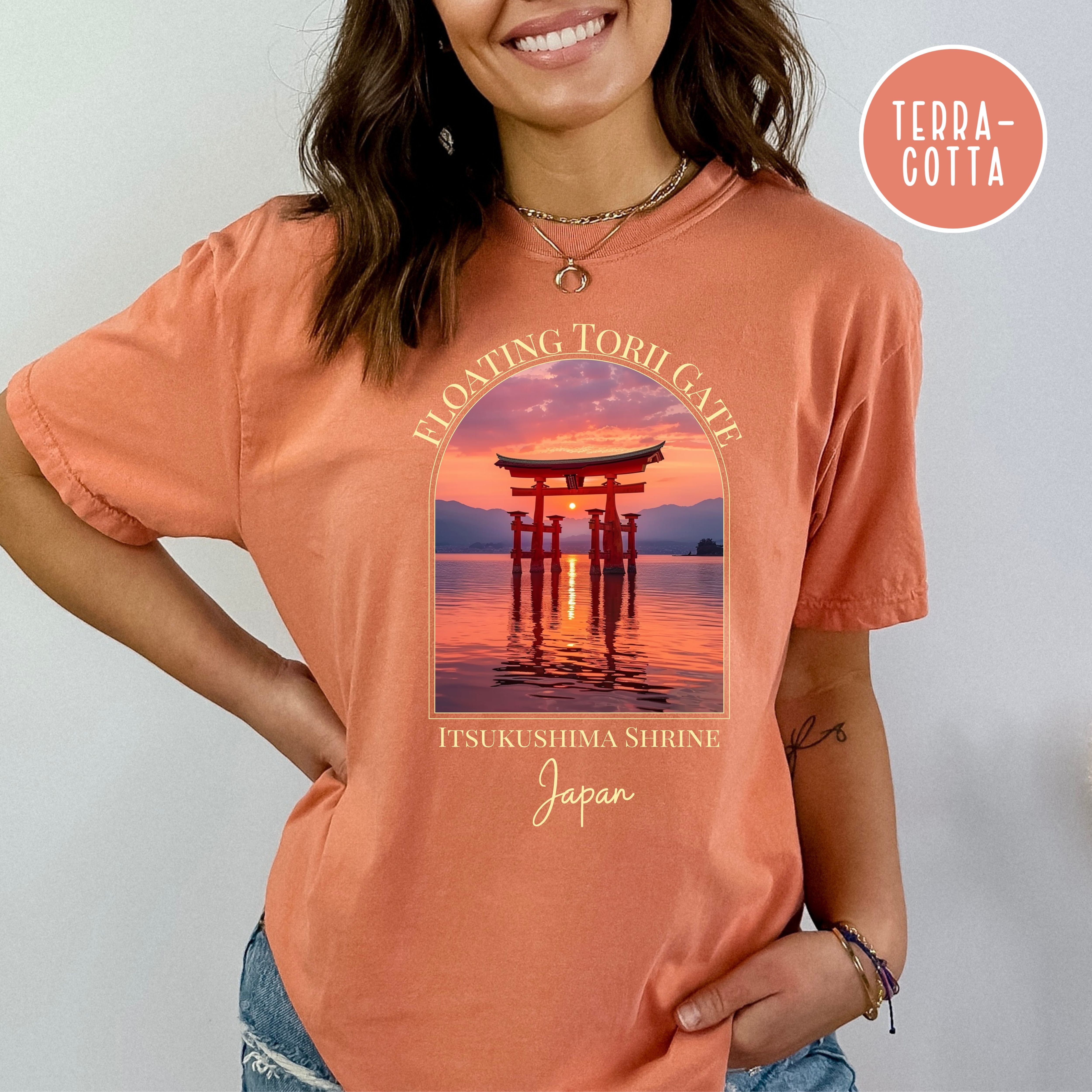 Floating Torii Gate Miyajima Shrine Comfort Colors® Tee