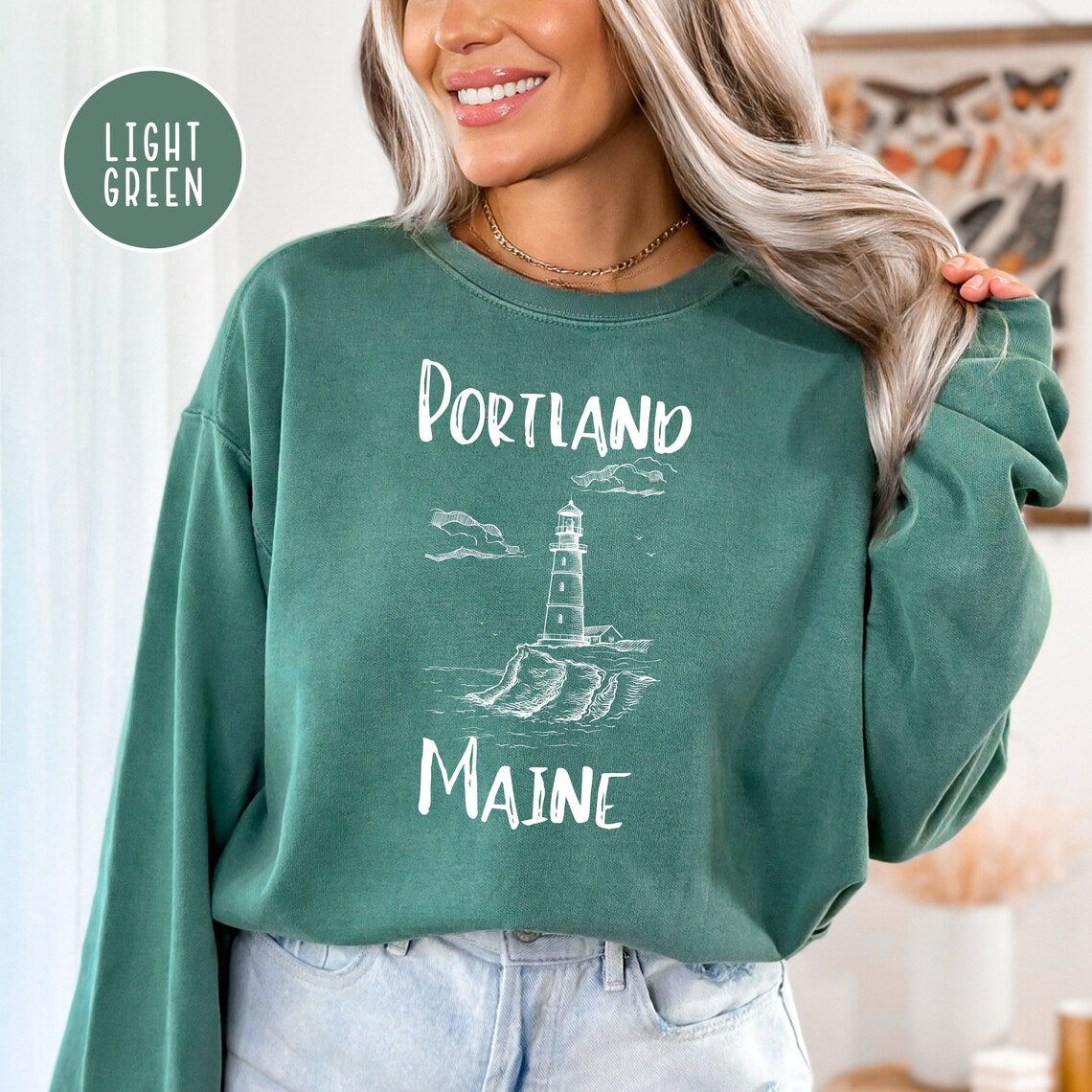 Portland Maine Comfort Colors® Sweatshirt