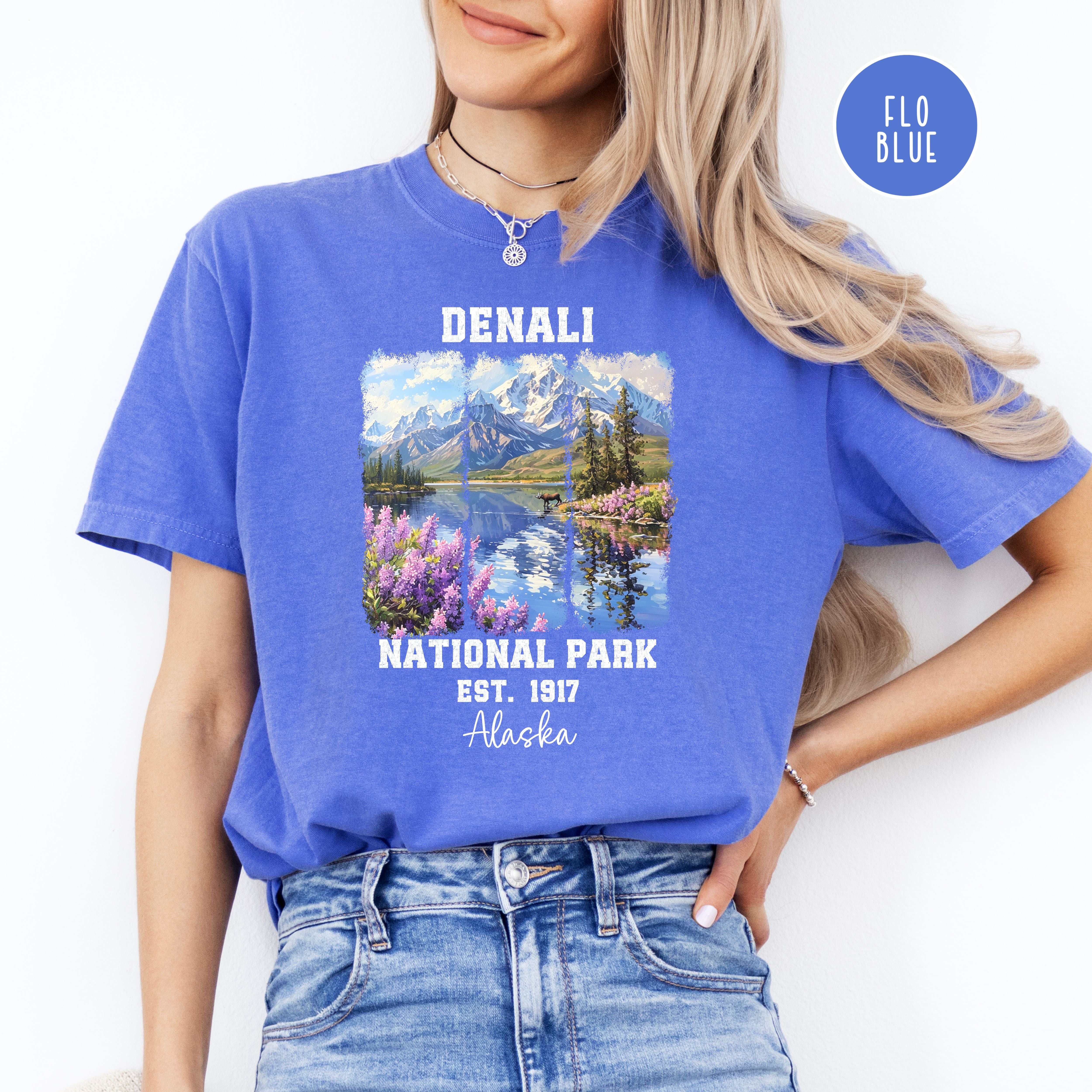 Denali National Park Alaska Comfort Colors Tee