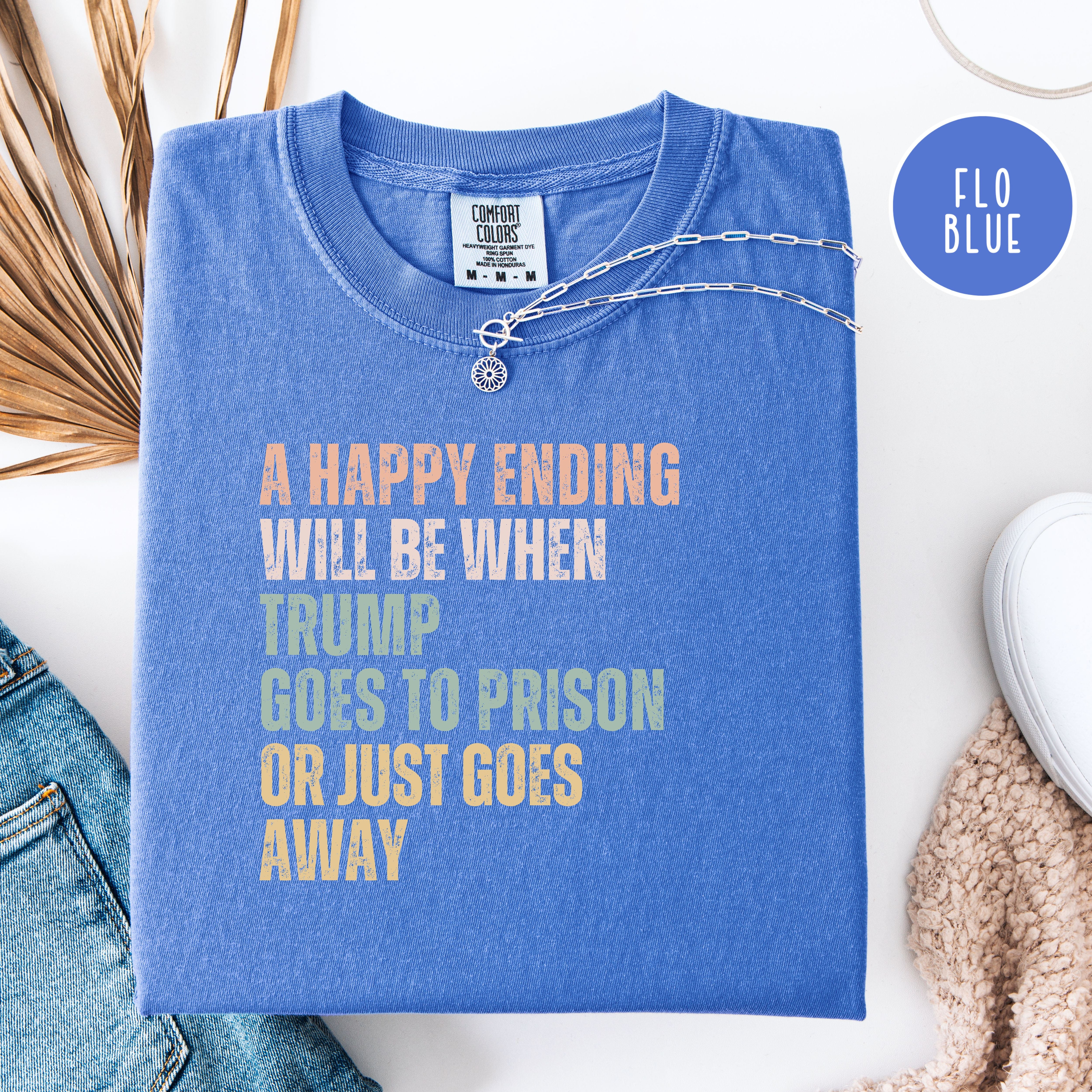 Anti Trump Political Protest Shirt, Trump To Prison Comfort Colors Tee