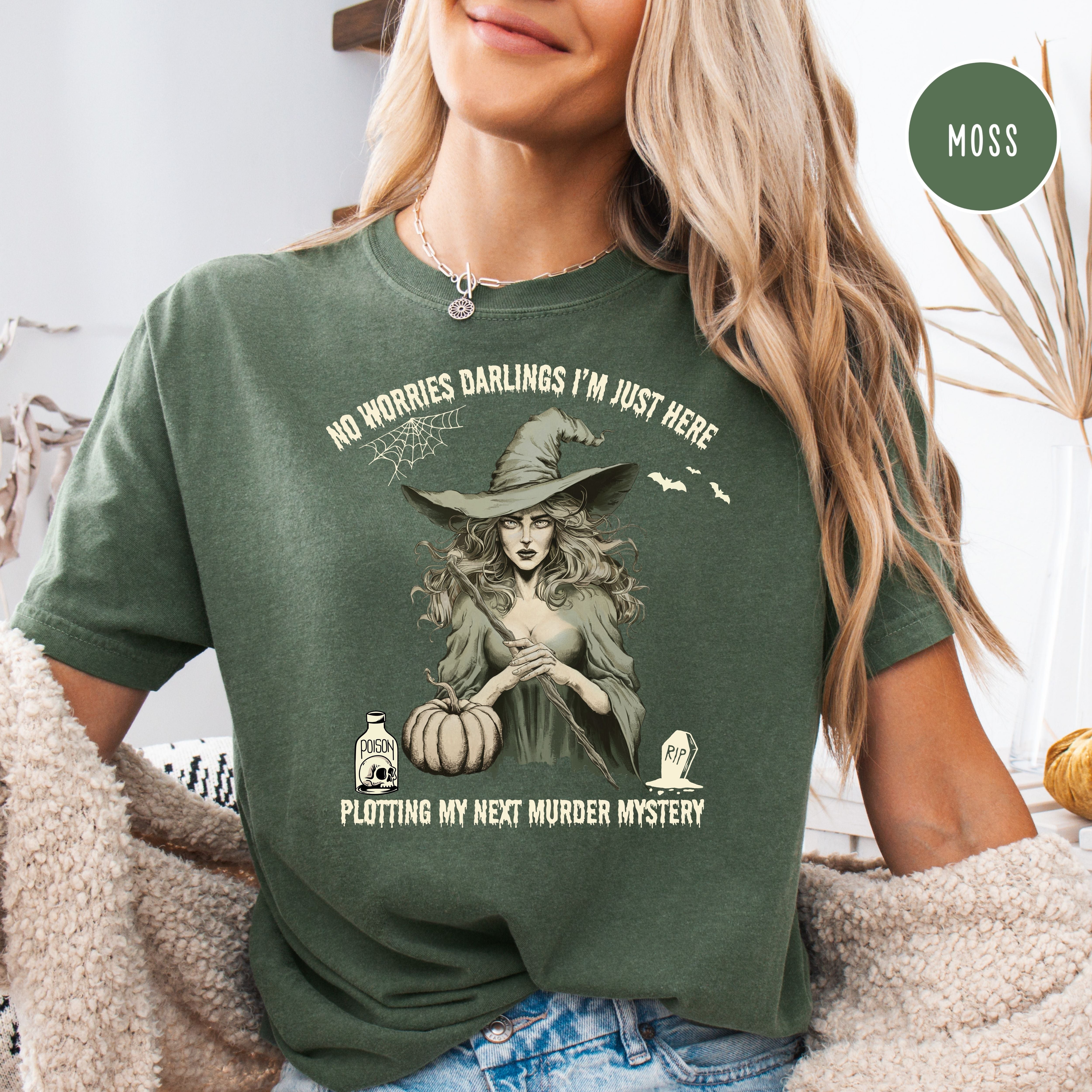 Murder Mystery Writers Comfort Colors Halloween Tee