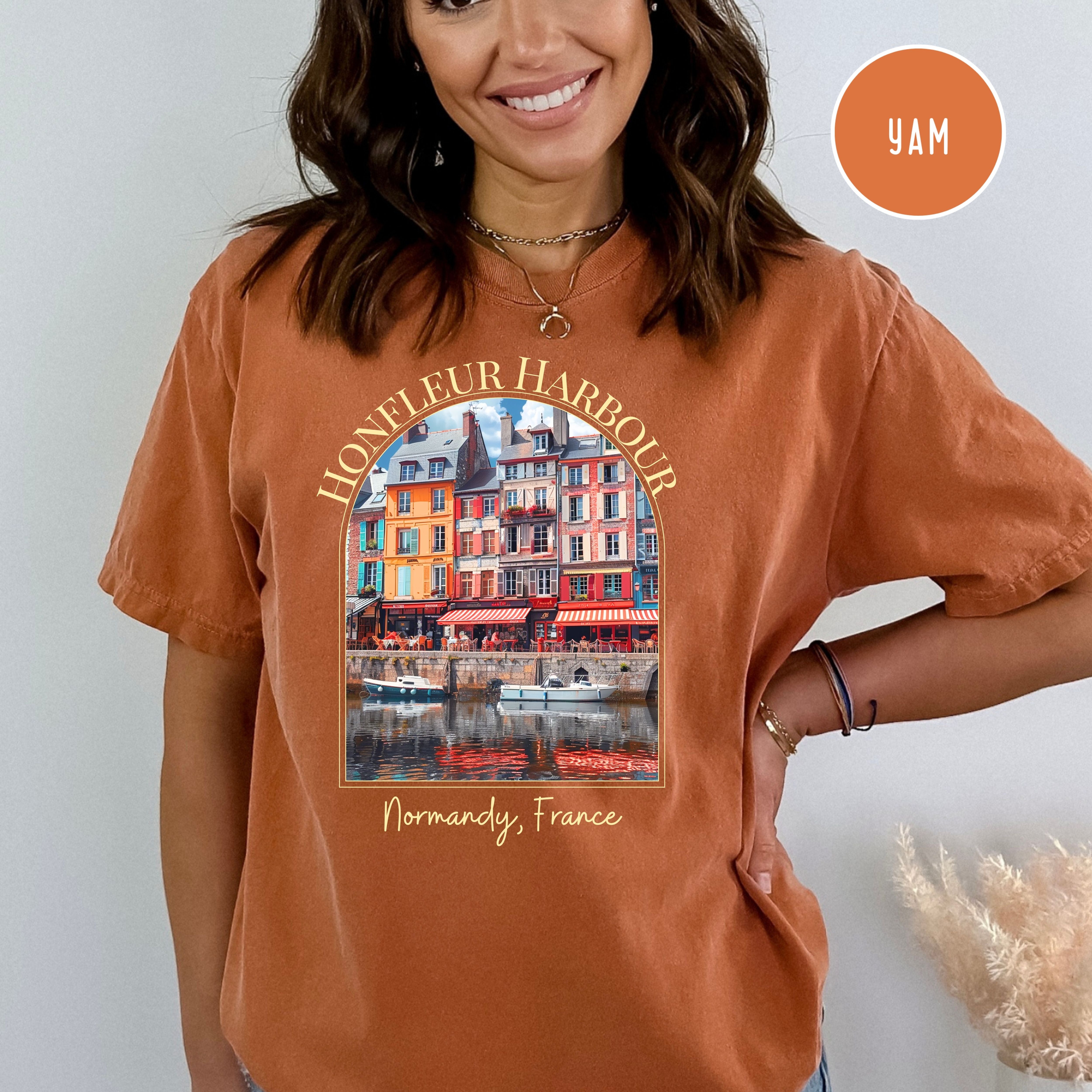 Honfleur Harbour Normandy France Comfort Colors® Tee