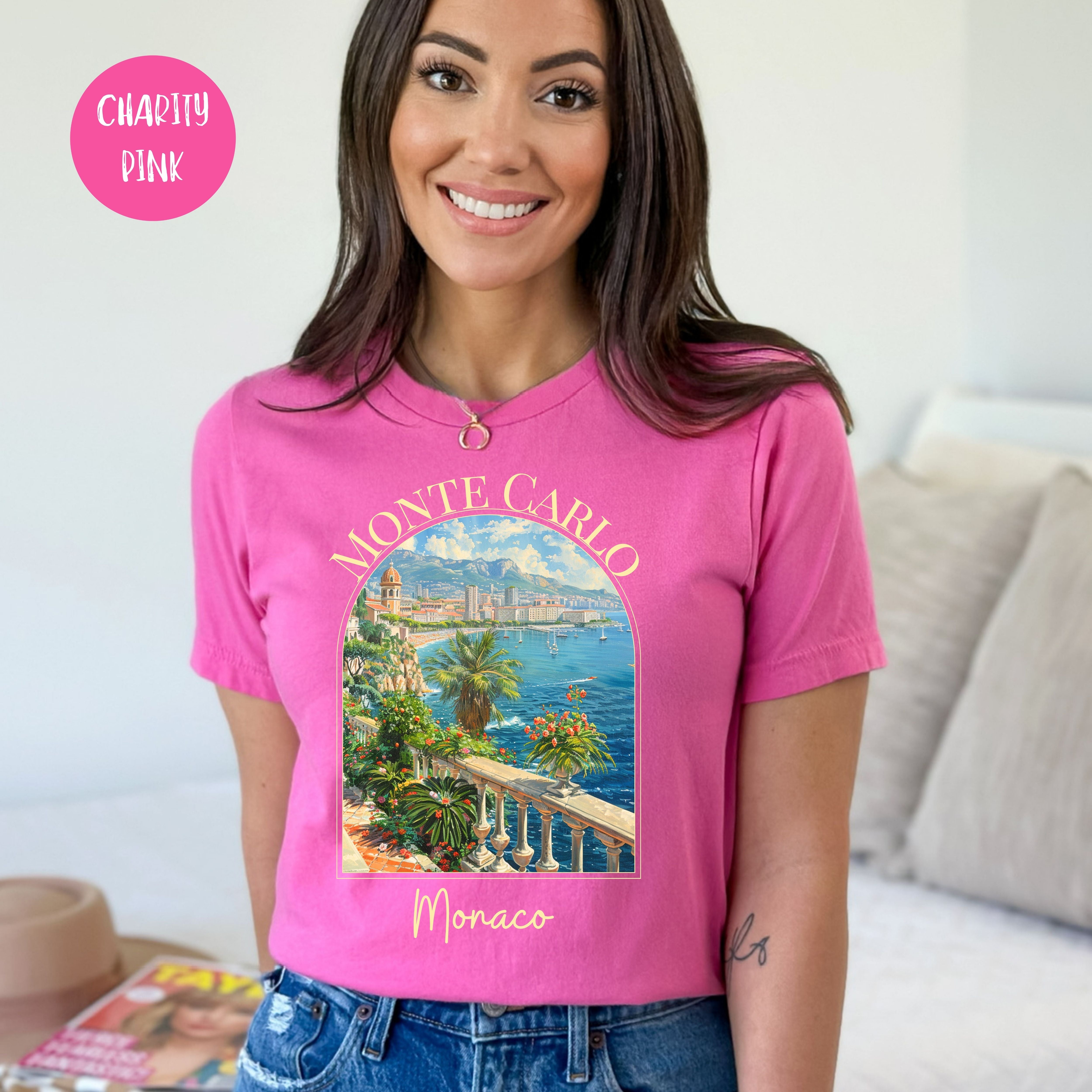 Monte Carlo Monaco Bella Canvas Tee