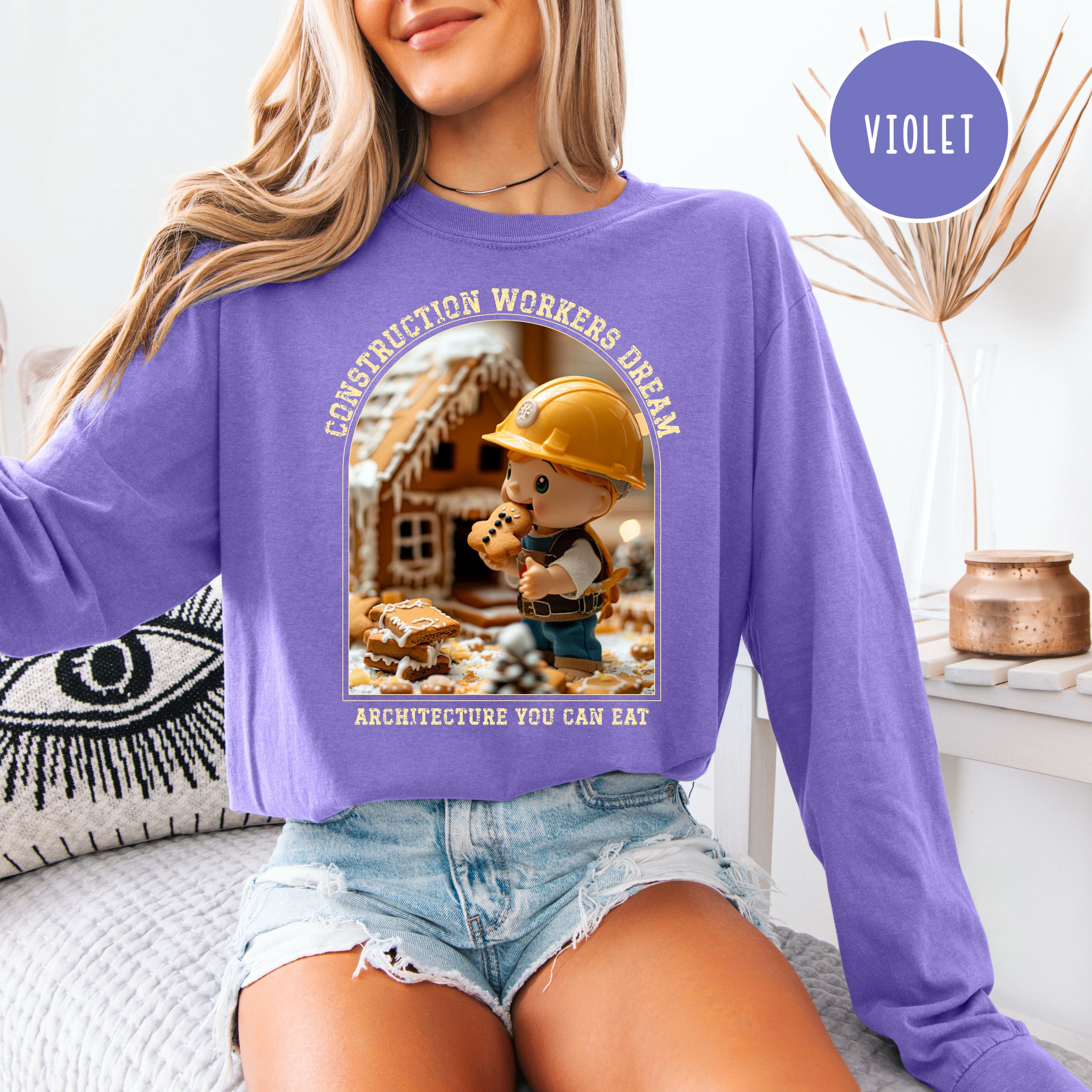 Funny Gingerbread House Contest Unisex Comfort Colors Long Sleeve Shirt