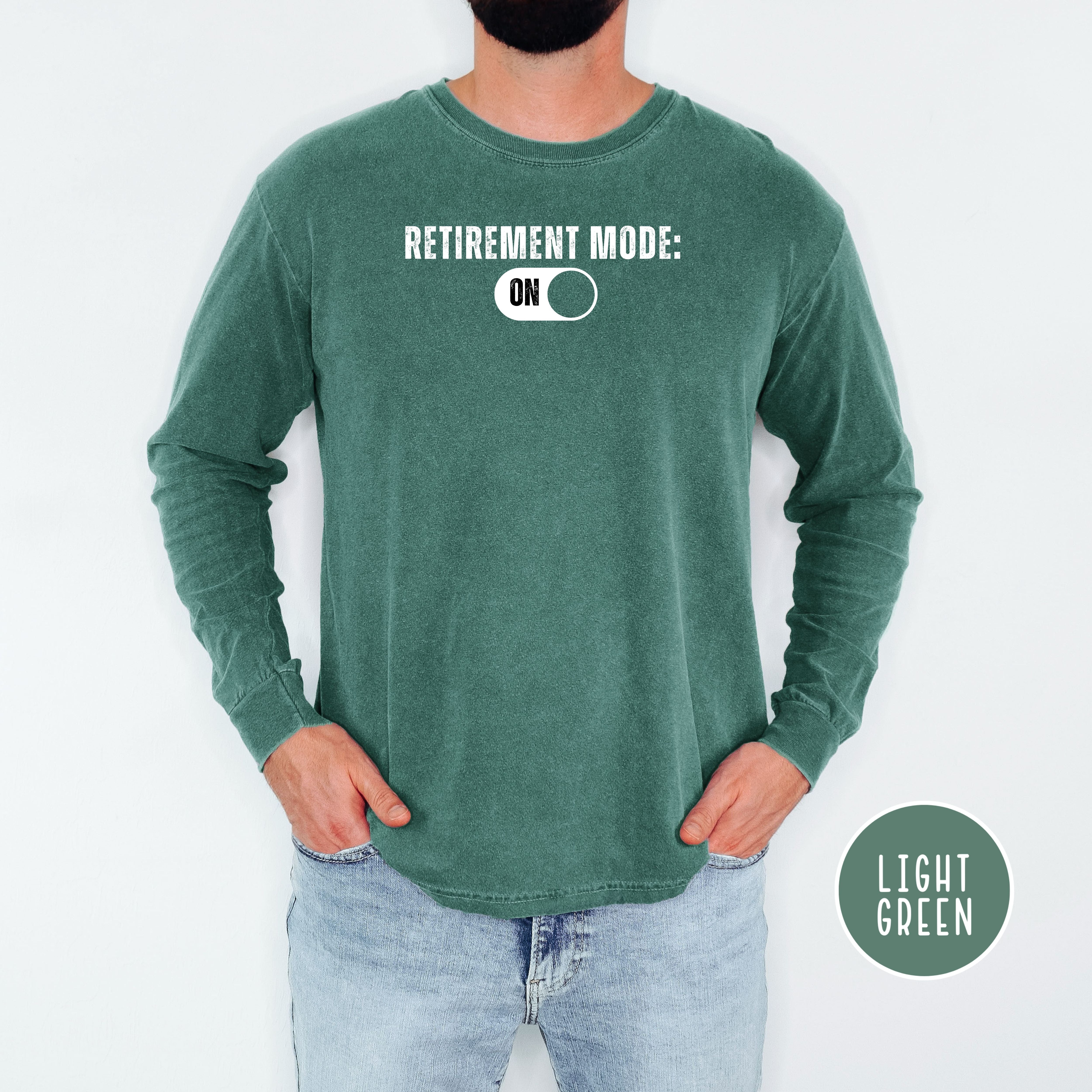 Retired Comfort Colors T-Shirt, Retirement Mode On, Gift for Early Retirement