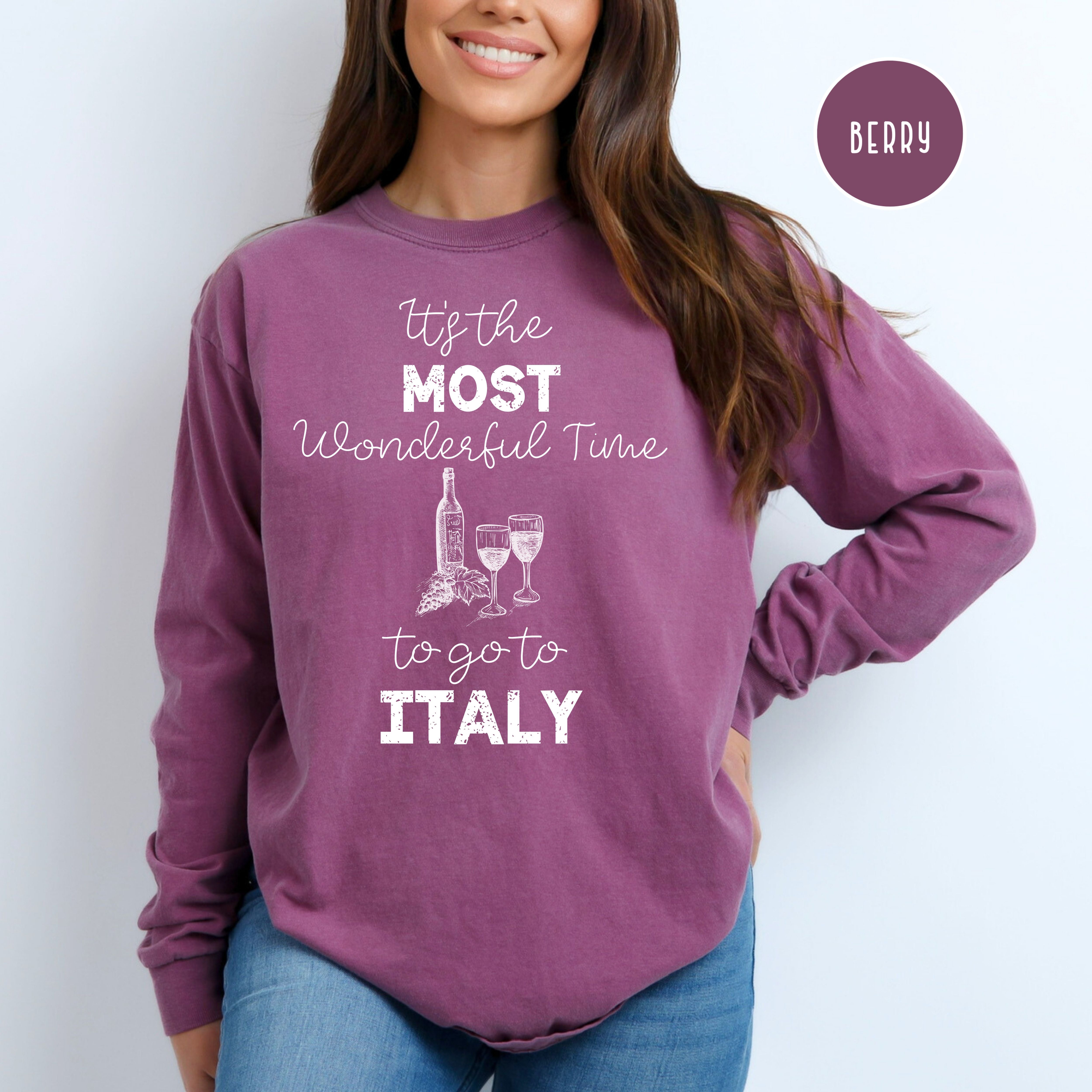 The Most Wonderful Time To Travel To Italy Comfort Colors® Long Sleeve Tee