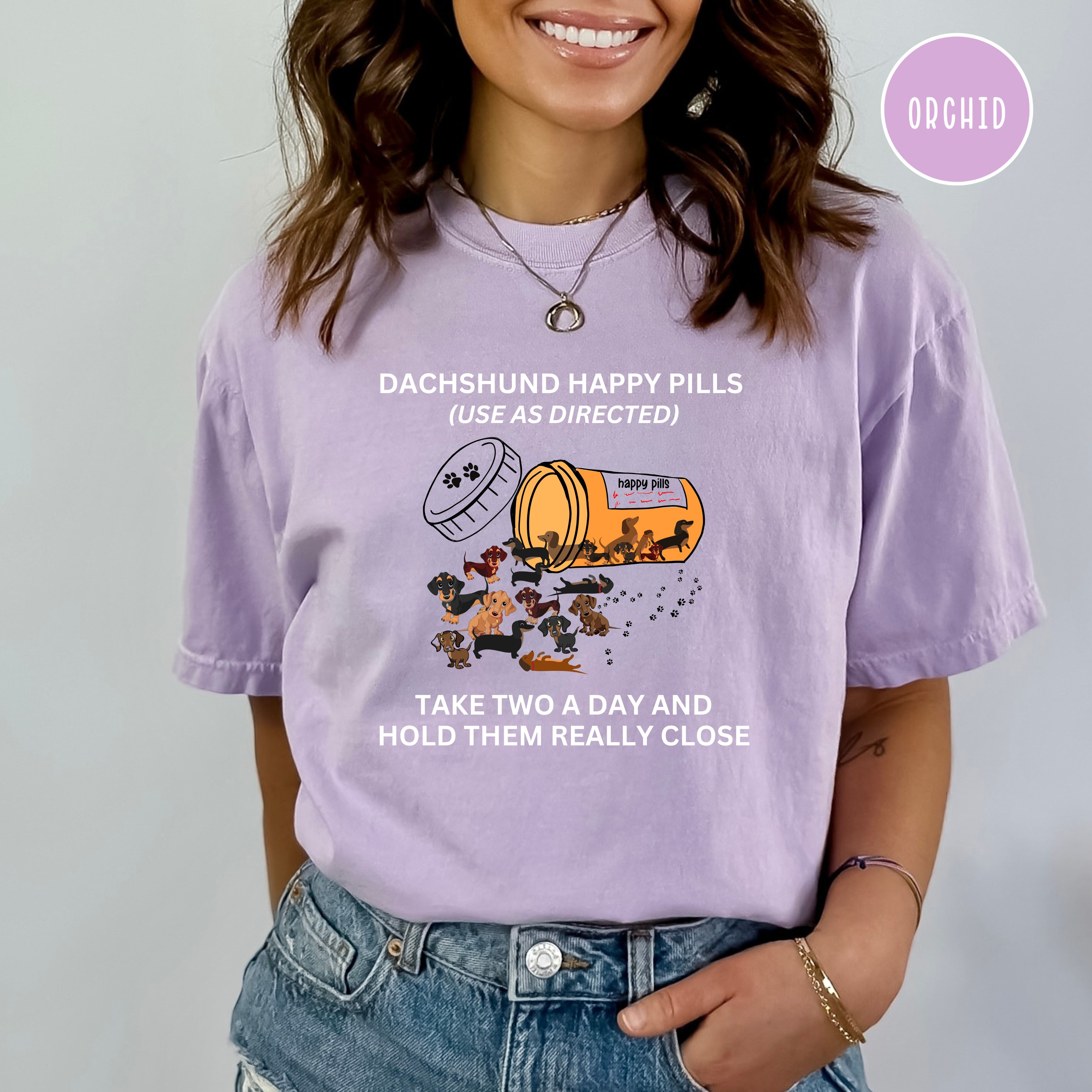 Dachshund Happy Pills Comfort Colors® Tee