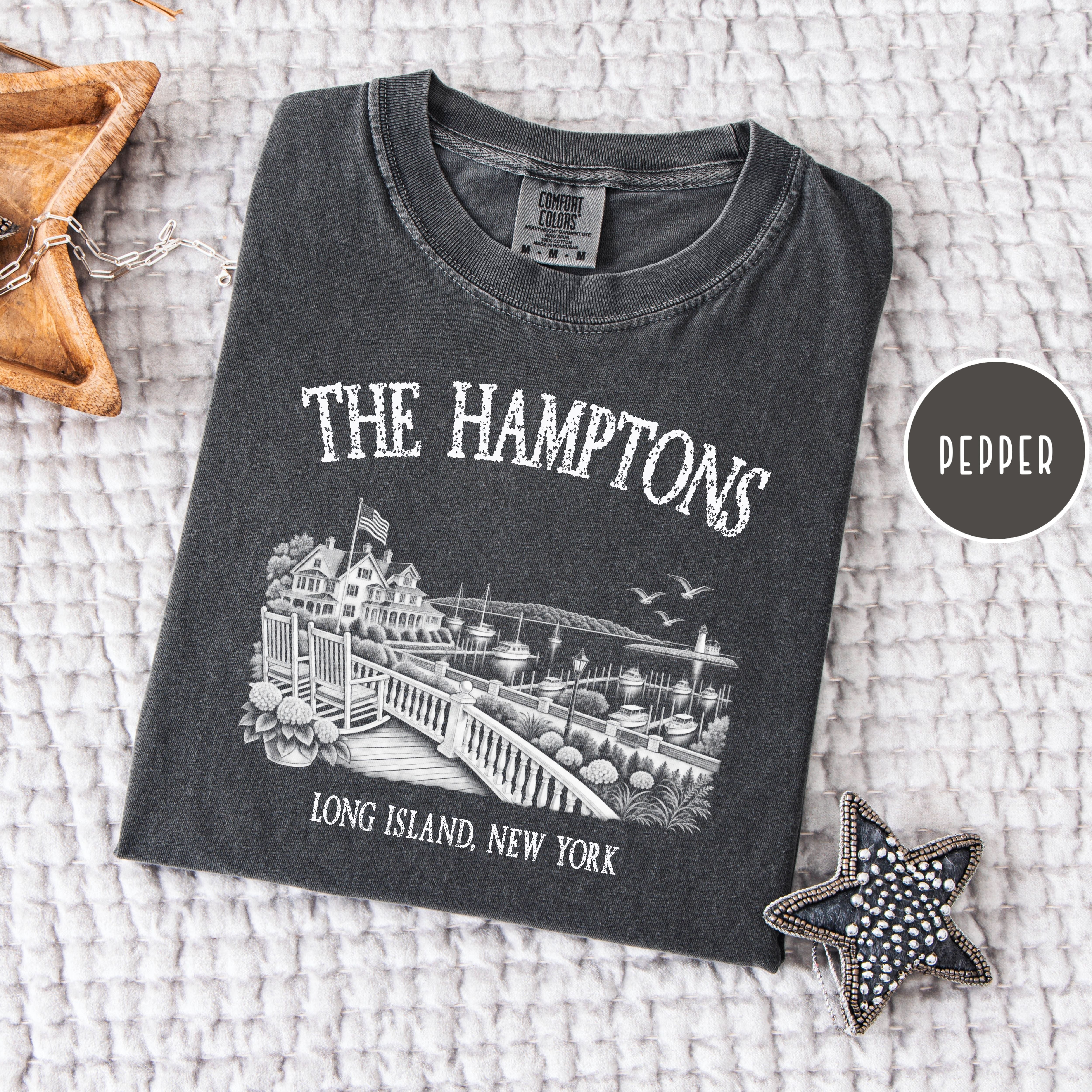 The Hamptons New York Comfort Colors T-Shirt, Hamptons Vacation Gift, Hamptons Gift Shirt, Hamptons Summer, New York Gift, Hamptons Shirt