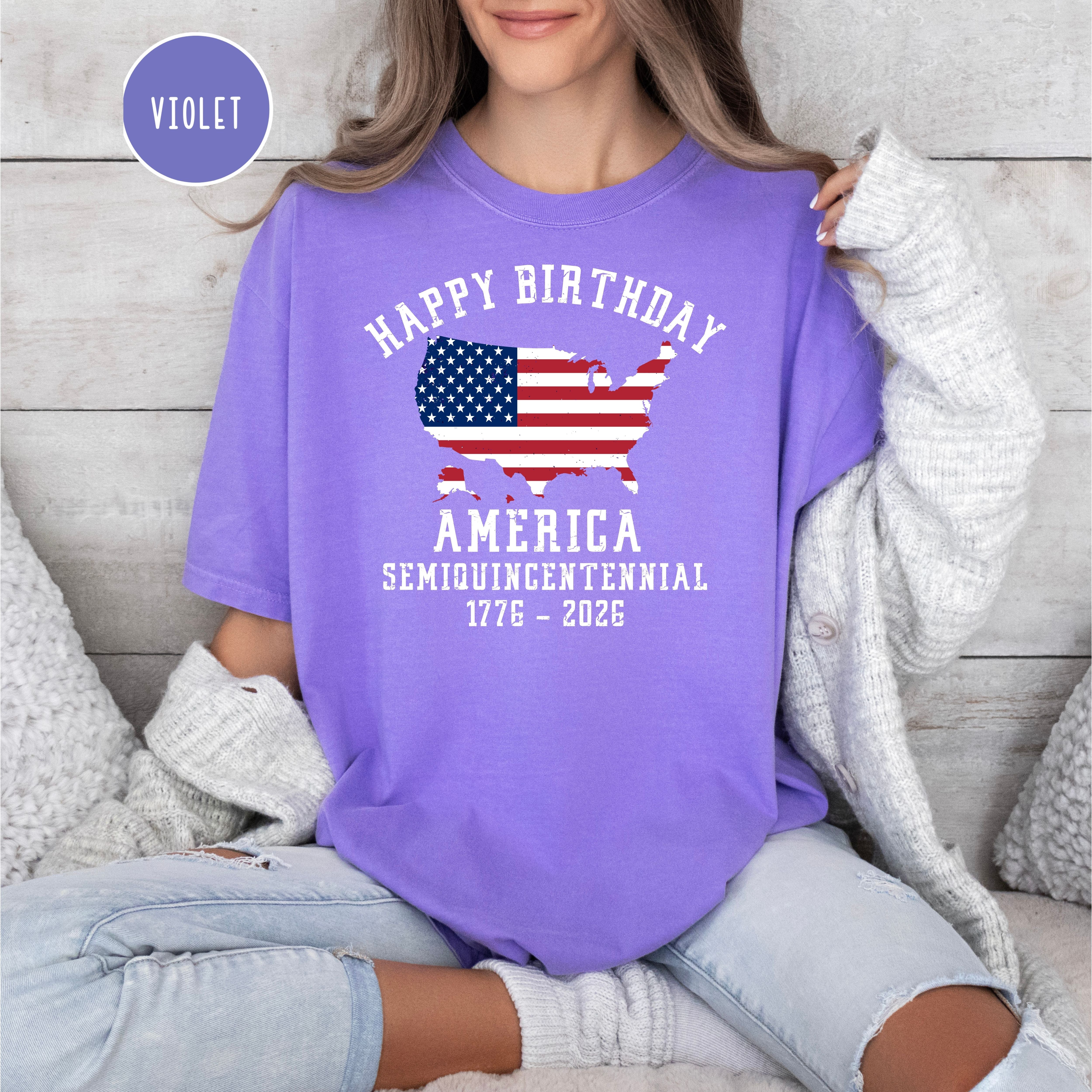 Patriotic 4th of July Semiquincentennial 250 Anniversary of America Comfort Colors T-Shirt