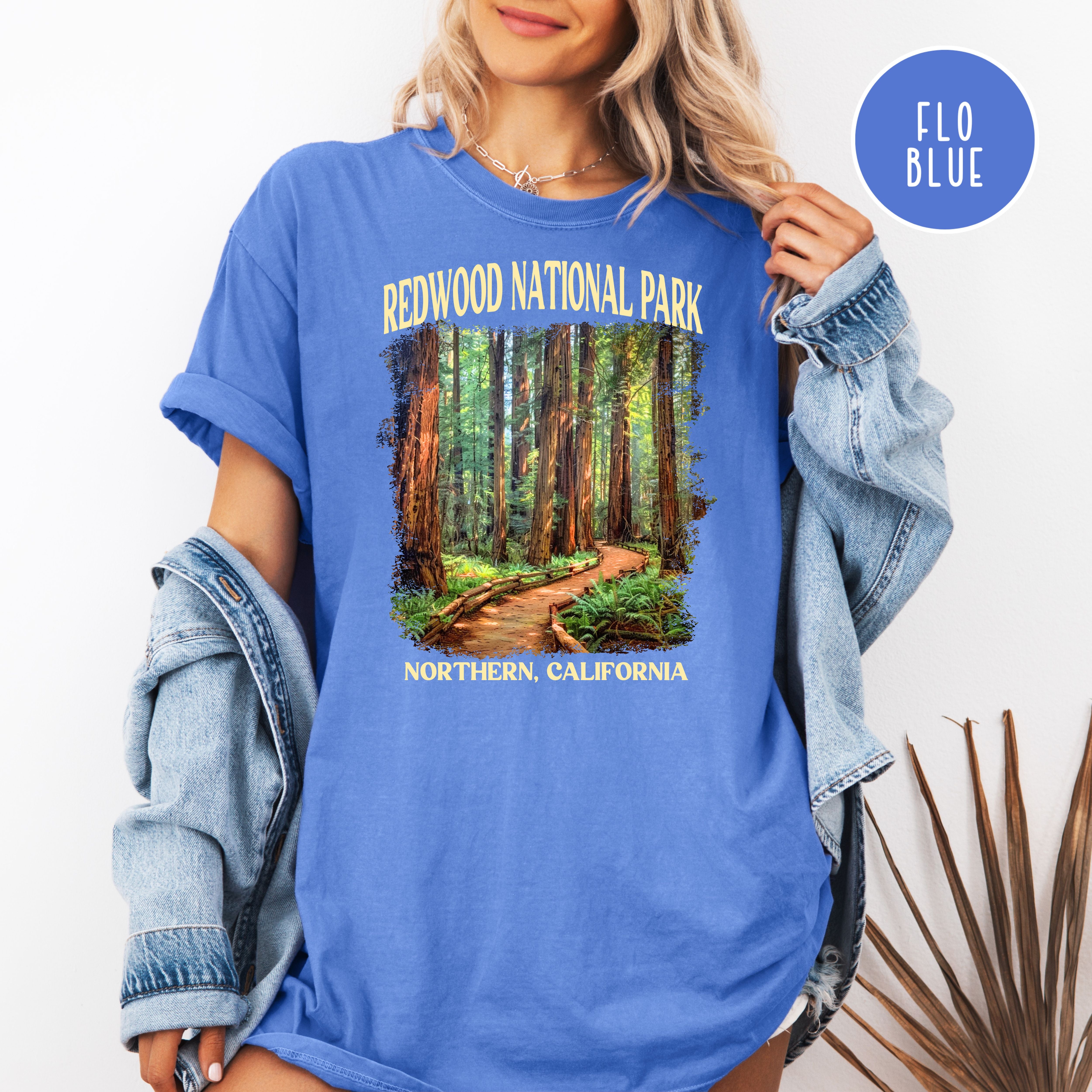Redwood National Park Comfort Colors California Vacation Gift T-Shirt