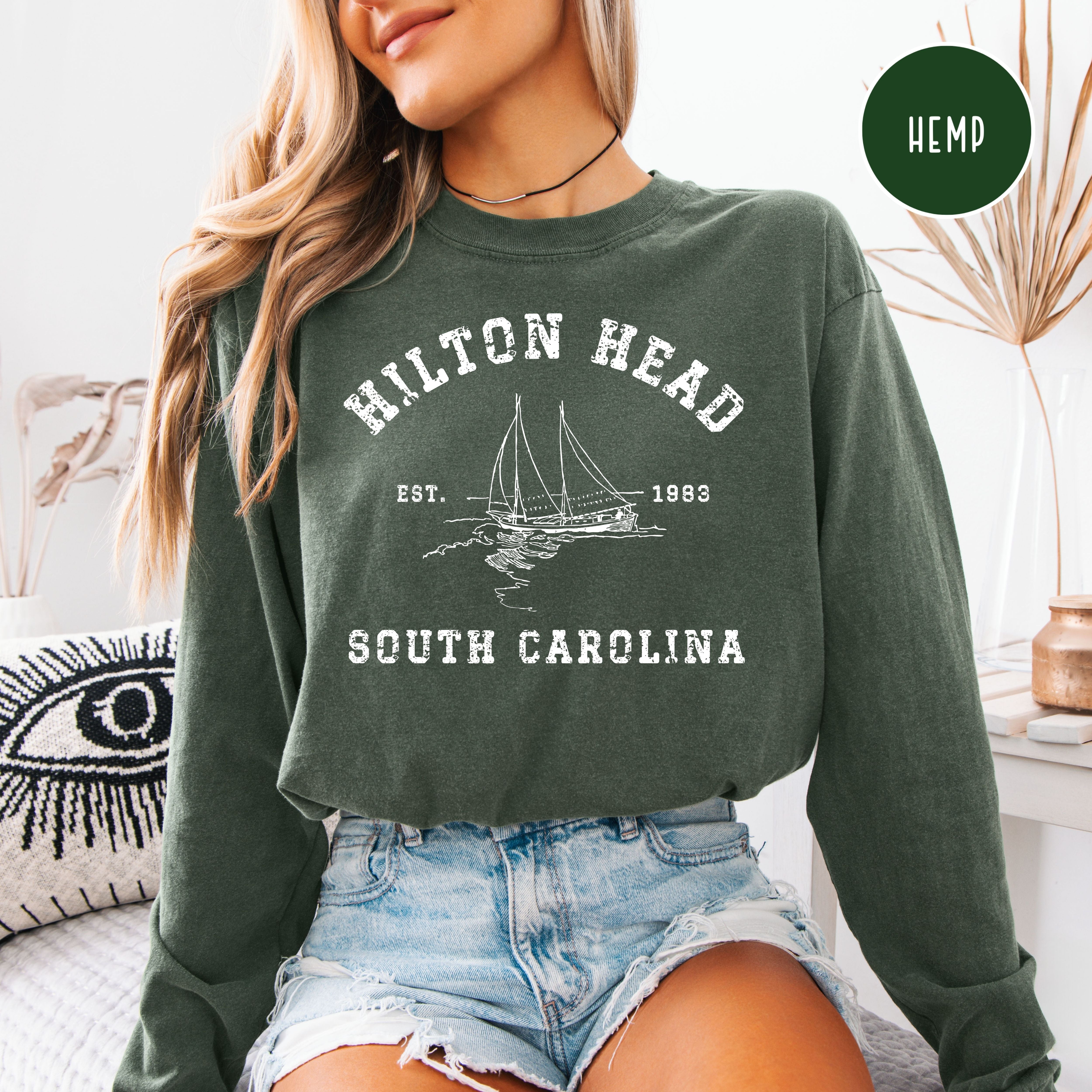Hilton Head South Carolina Grunge Style Comfort Colors® Tee
