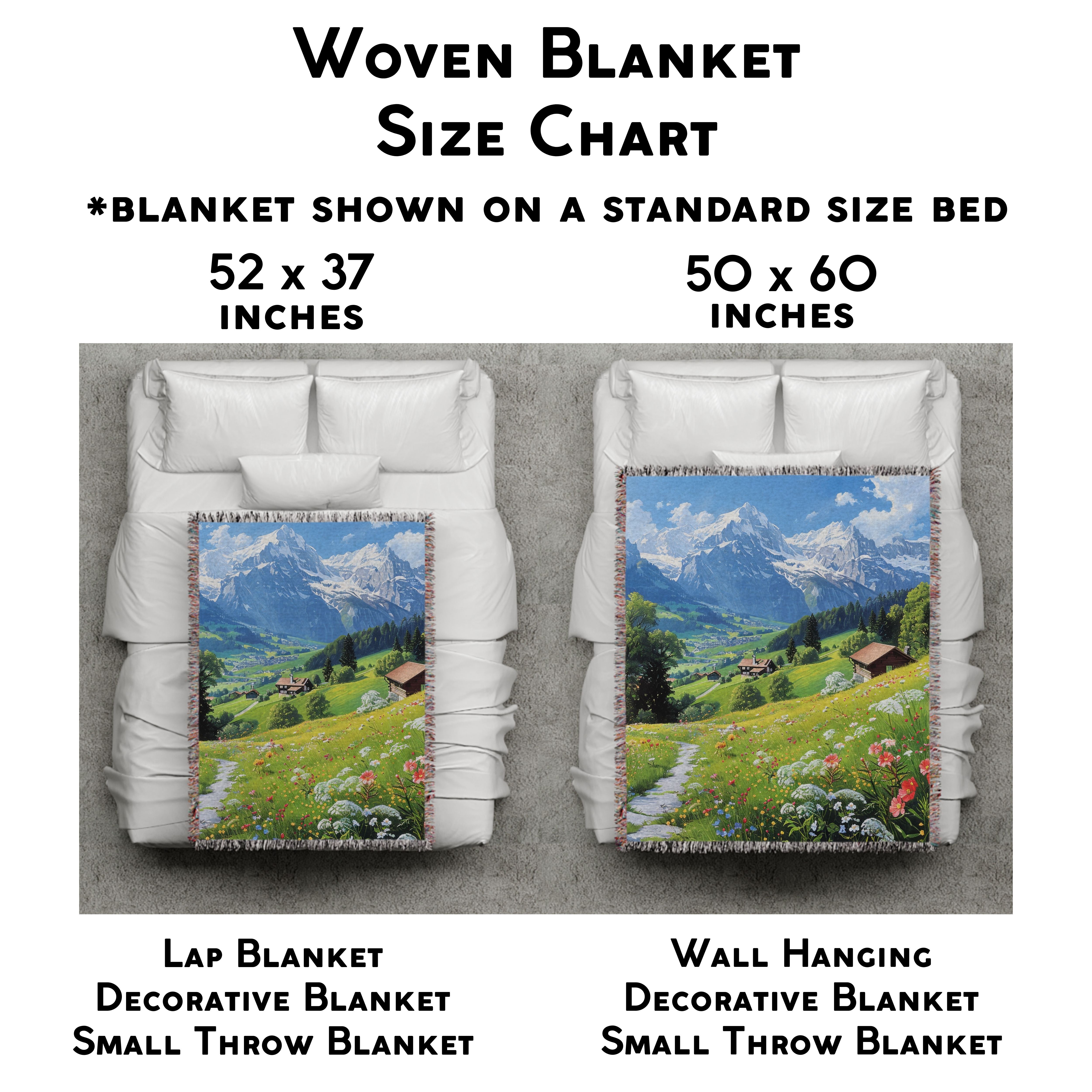 Lucerne Switzerland Woven Blanket Gift