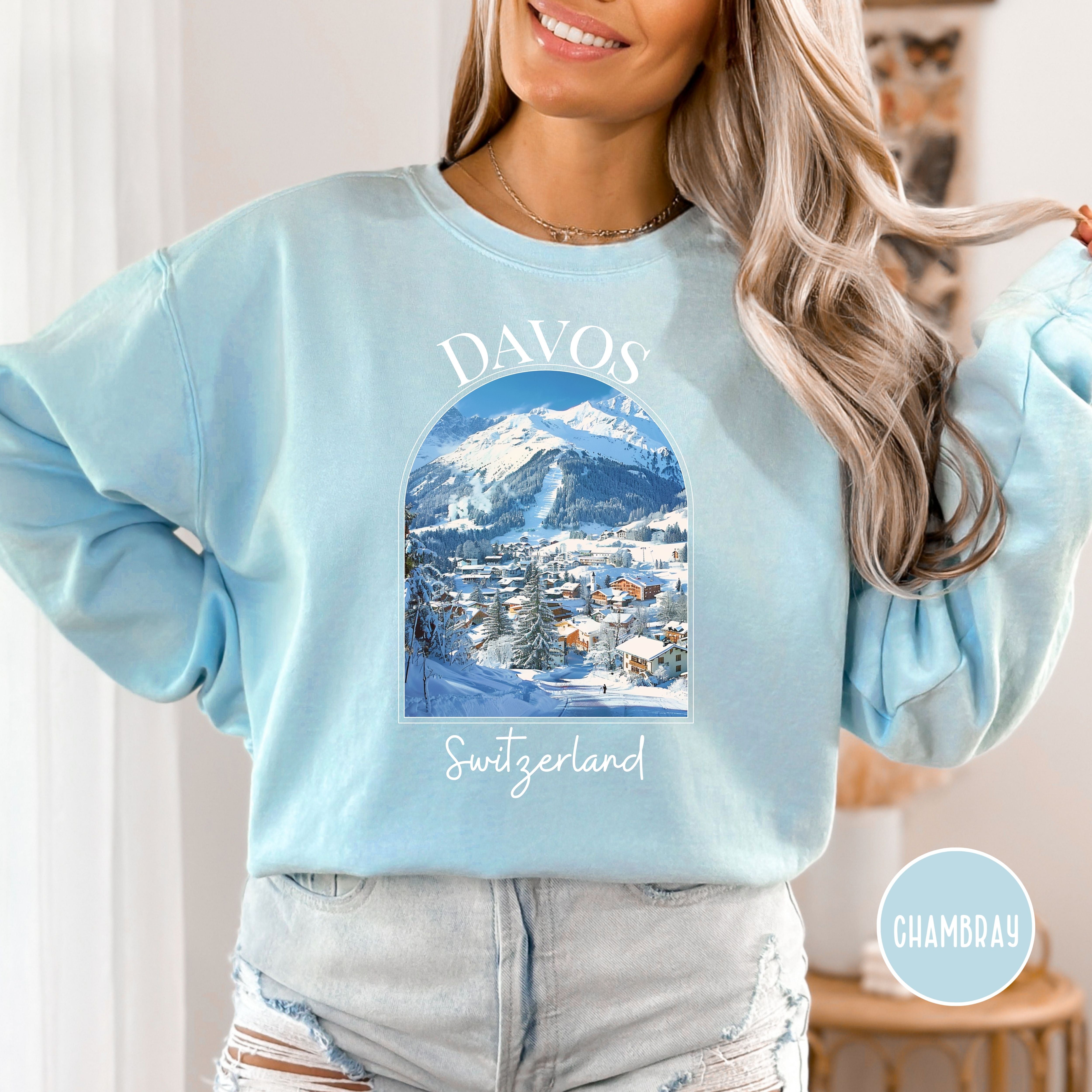 Davos Switzerland Comfort Colors® Sweatshirt