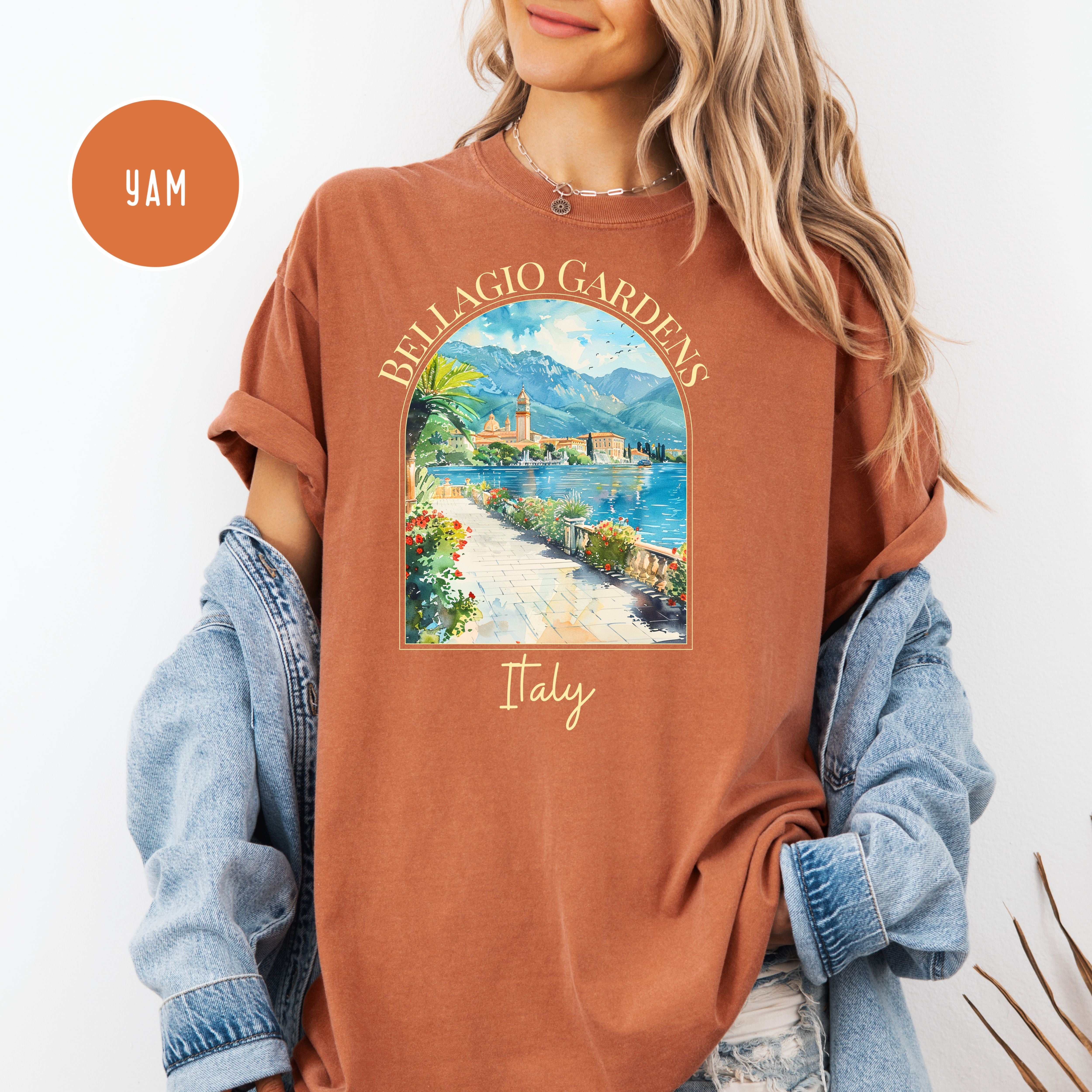 Bellagio Gardens Italy Comfort Colors Tee