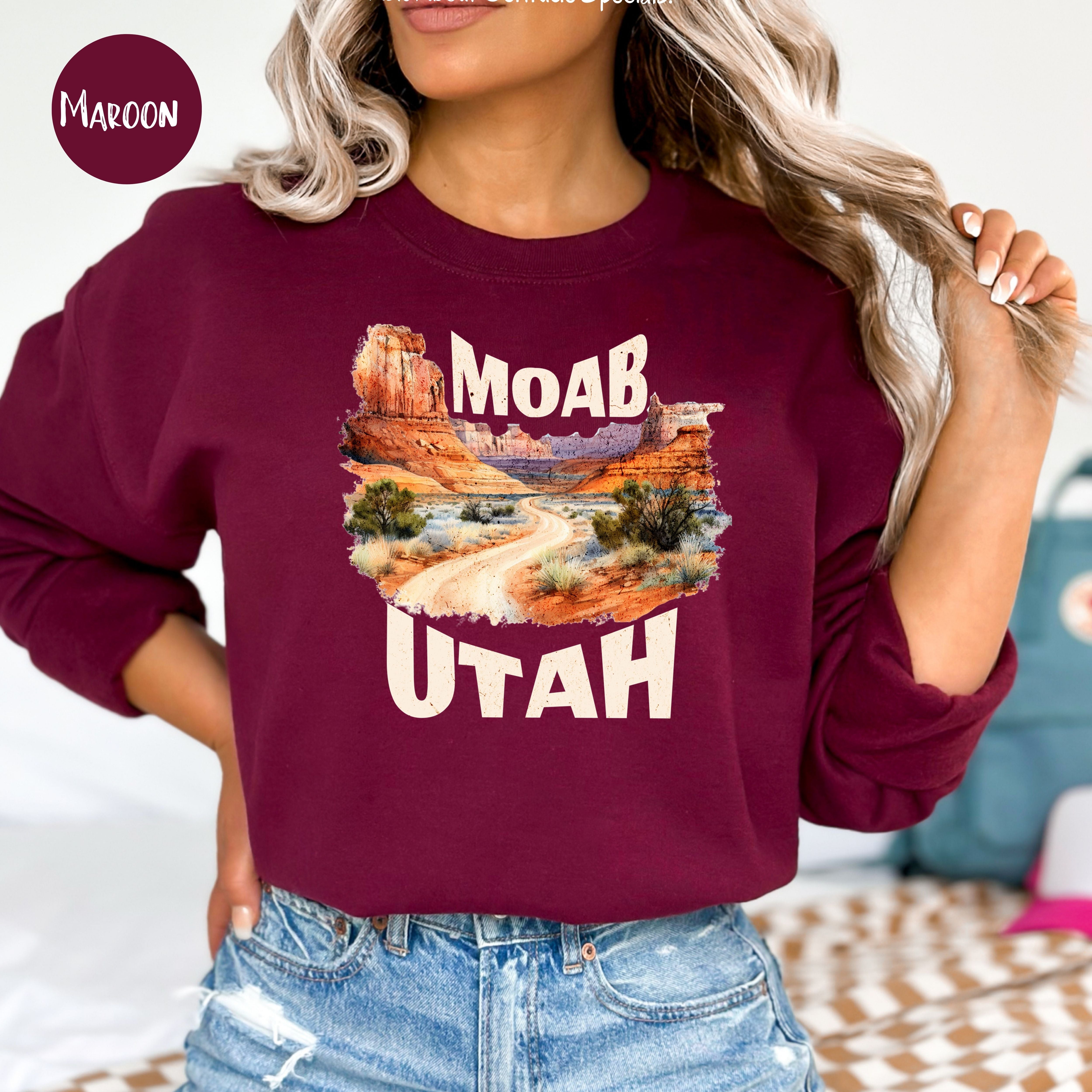 Moab Utah Grunge Style Sweatshirt