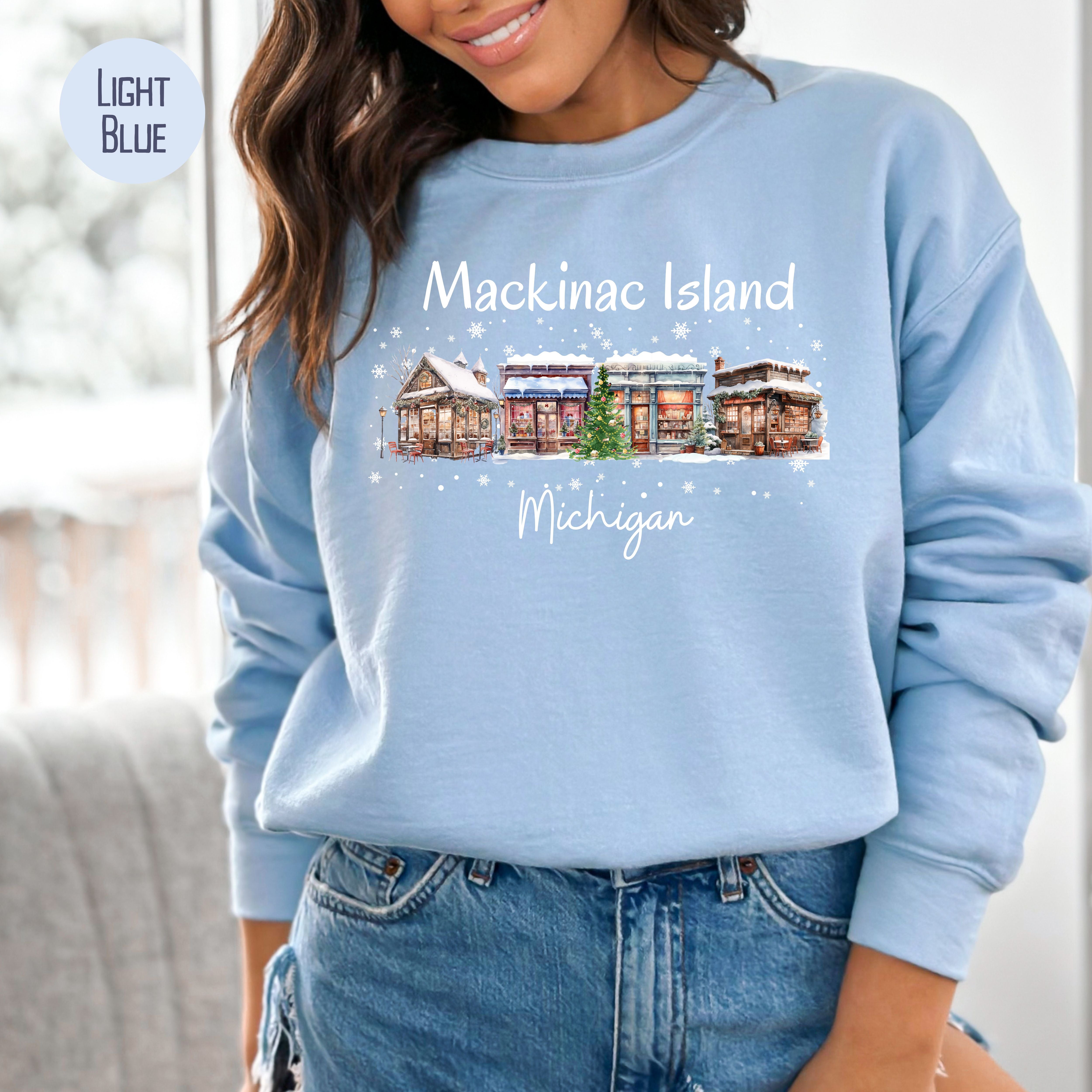 Mackinac Island Wisconsin Winter Sweatshirt