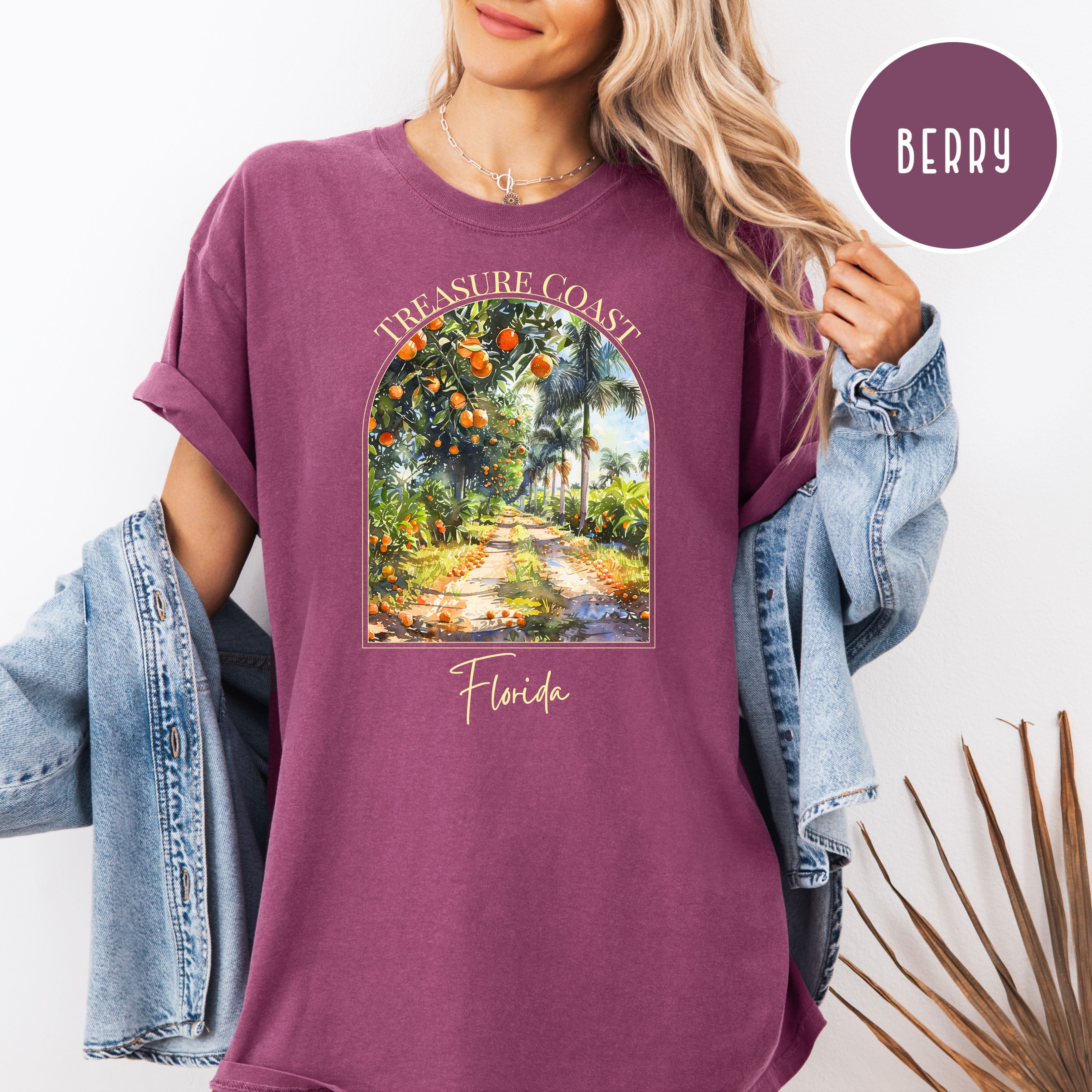 Indian River Florida Treasure Coast Orange Groves Comfort Colors TShirt